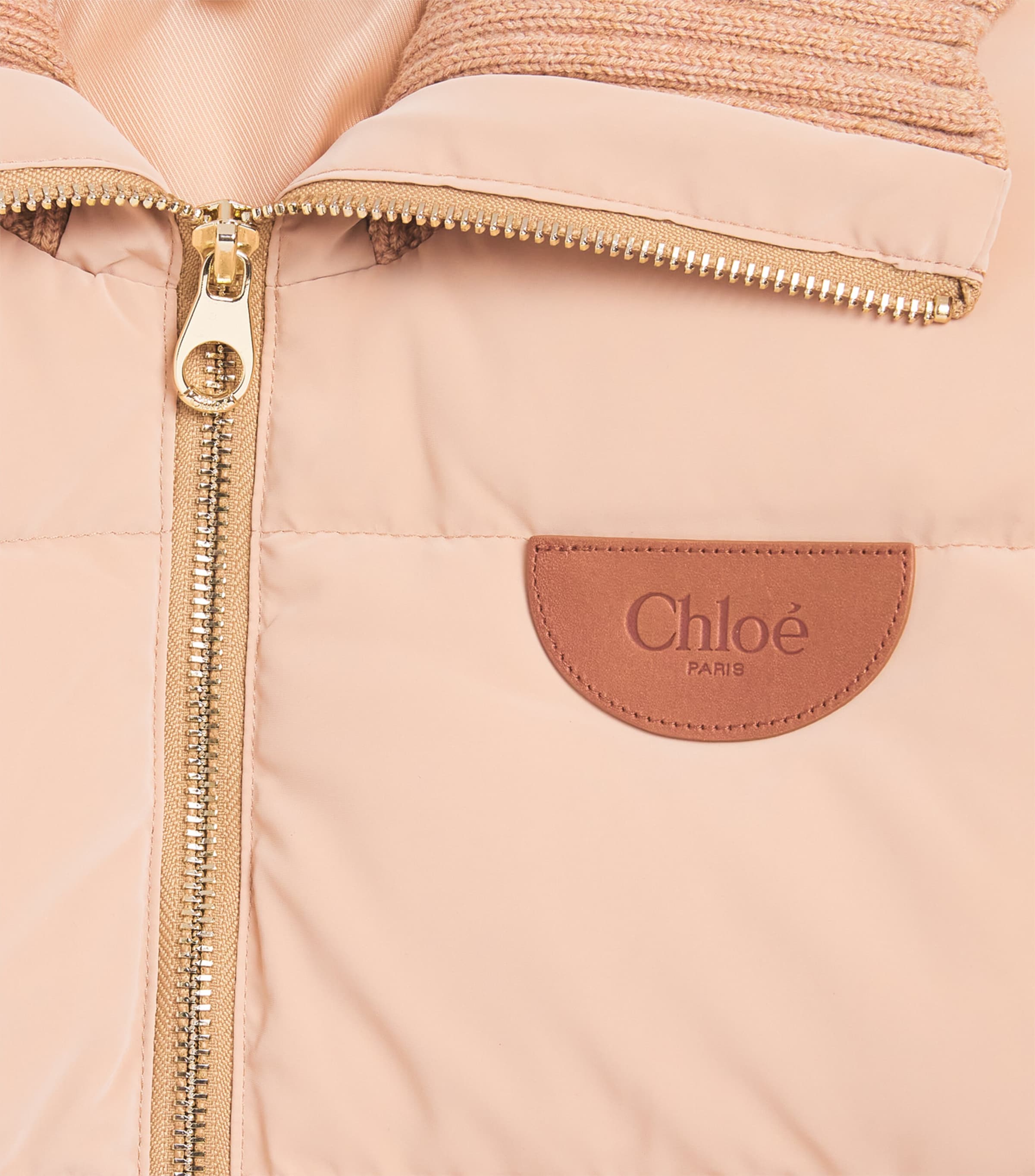 Chloé Kids Beige Down-Filled Quilted Coat (14 Years) | Harrods US