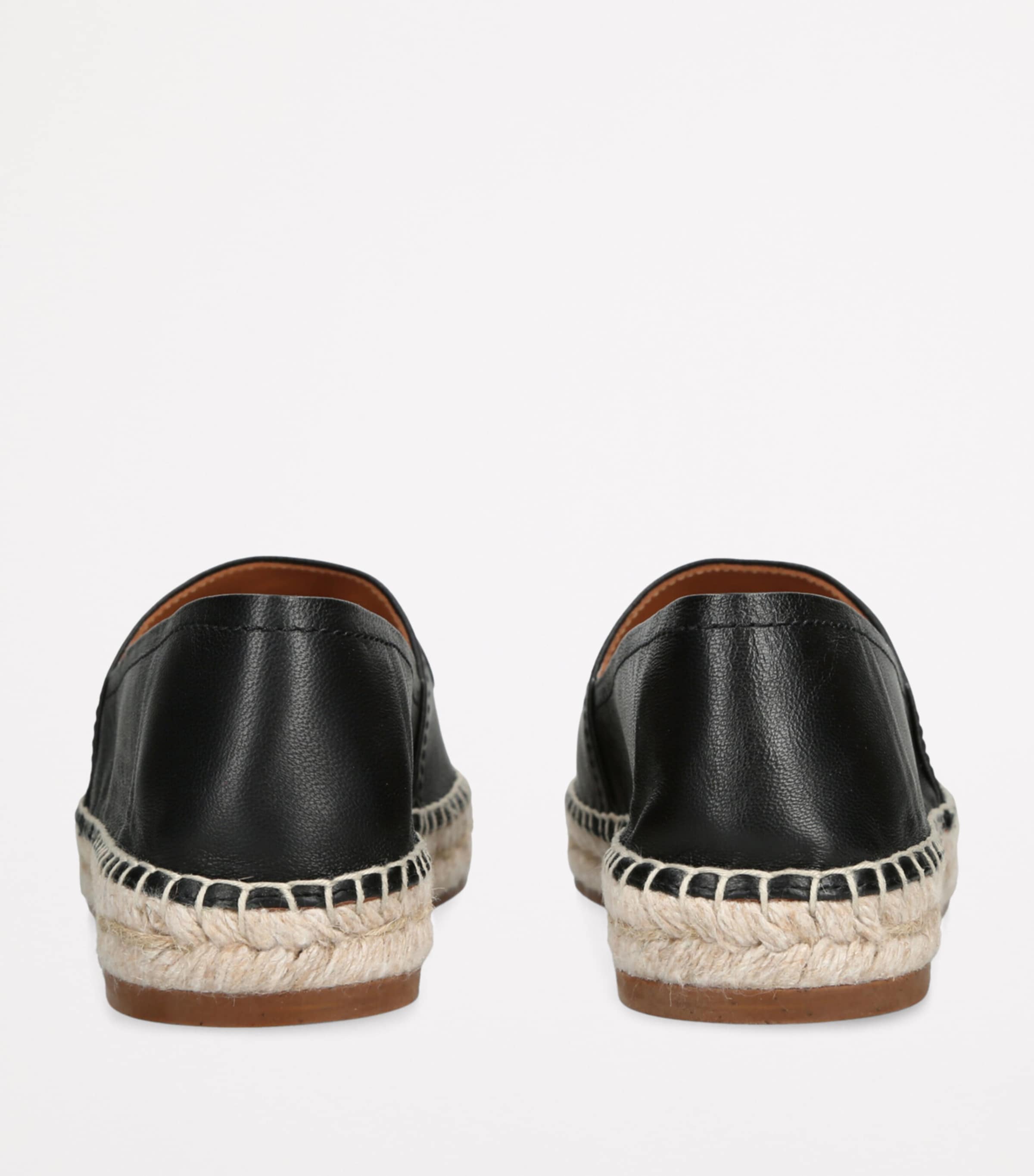 Leather Isla Espadrilles BLACK Image 2