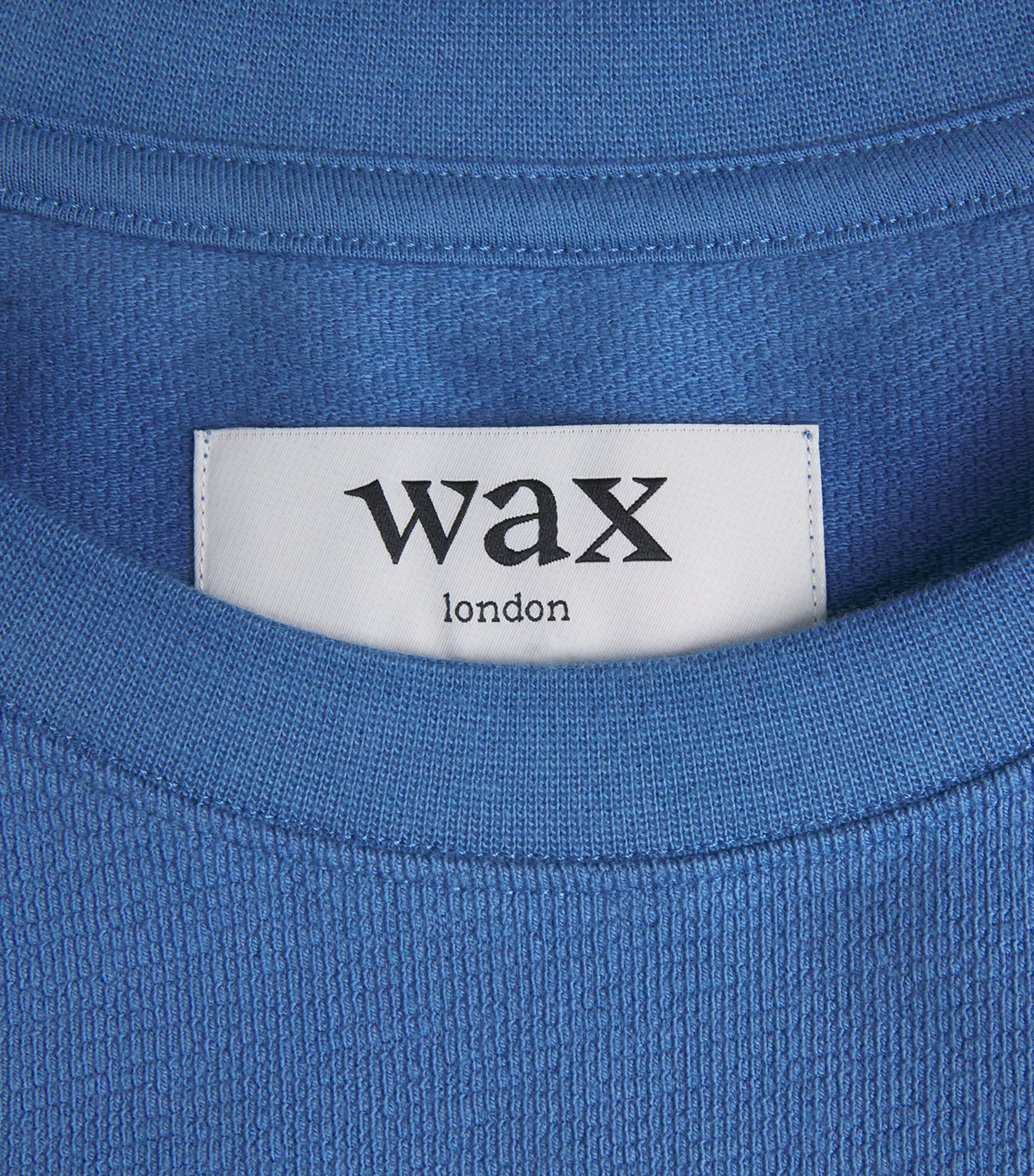 Wax London Mens Organic Cotton Dean T-Shirt French Blue Image 6