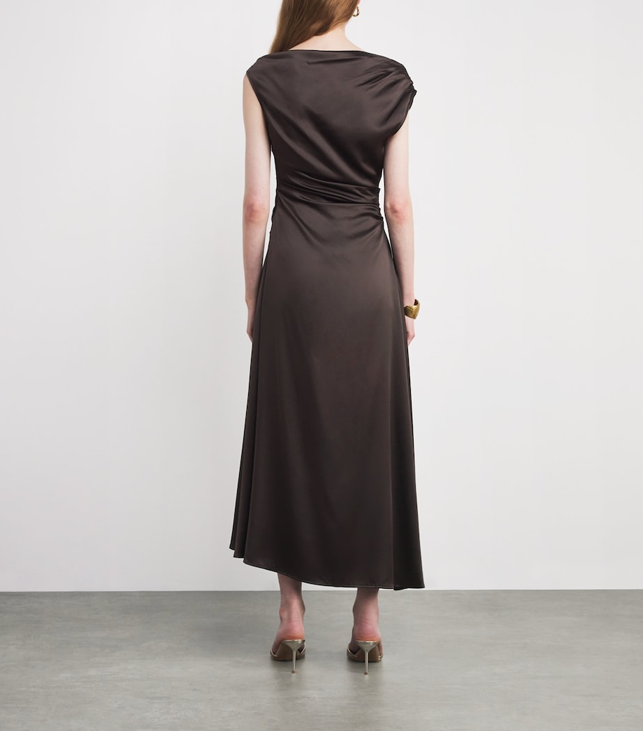 Silk-Blend Phare Midi Dress EARTH EART Image 3