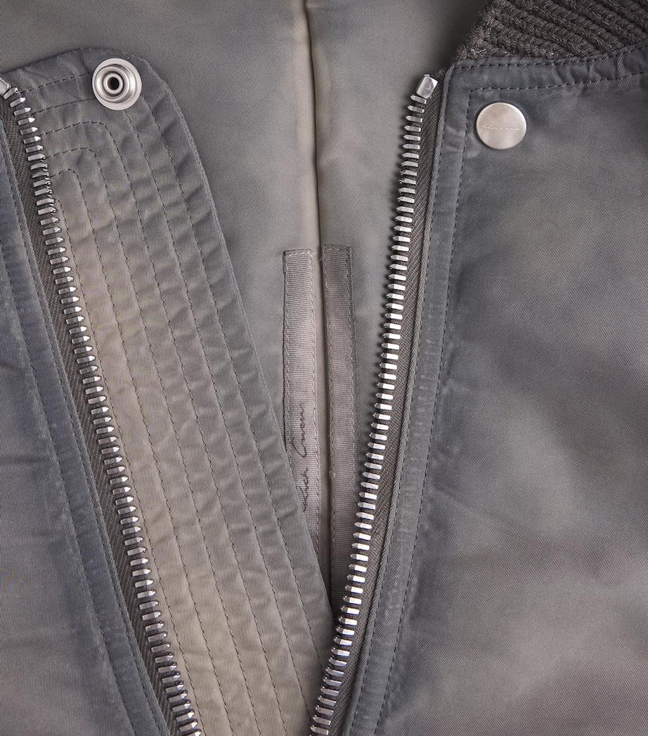 Rick Owens Mens Secchia Bomber Jacket Drkdust Image 2