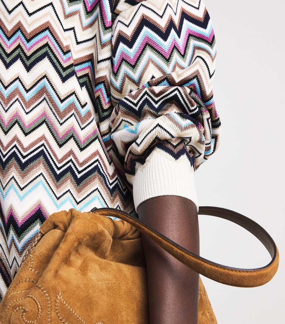 Missoni Womens Chevron Polo Shirt Smsplmtcl Bl,fsa,ntl Image 3
