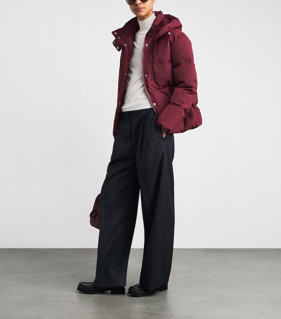 Polo Ralph Lauren Womens Down Puffer Jacket Classic Wine Image 2