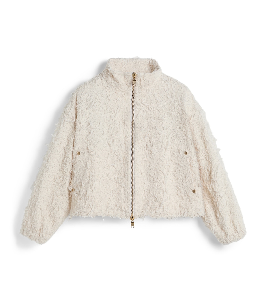 Brunello Cucinelli Kids Cotton Zip-Up Jacket (4-6 Years) Image 1