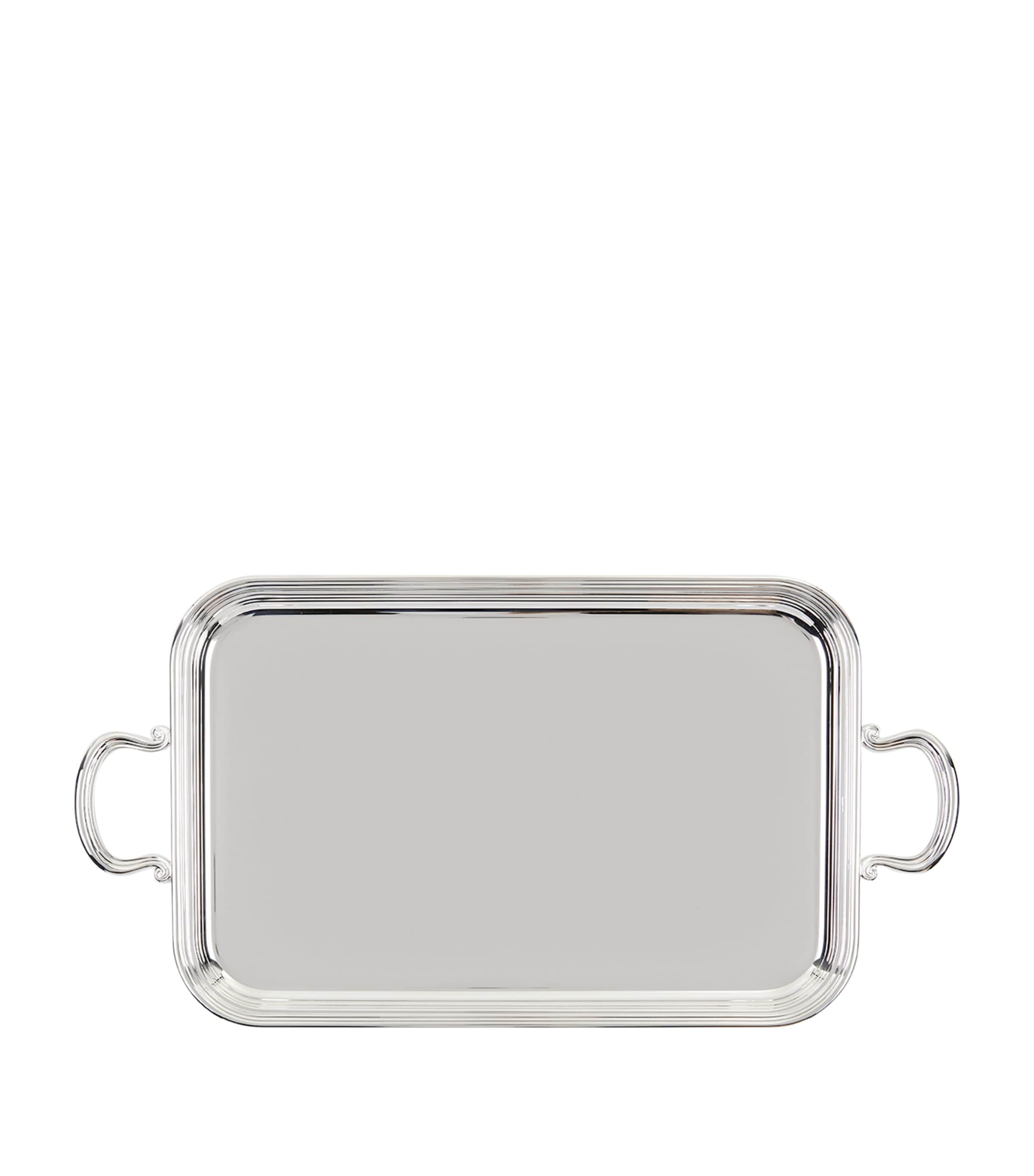 Silver Plated English Tray With Handles (50cm x 33cm) SILVER Image 3