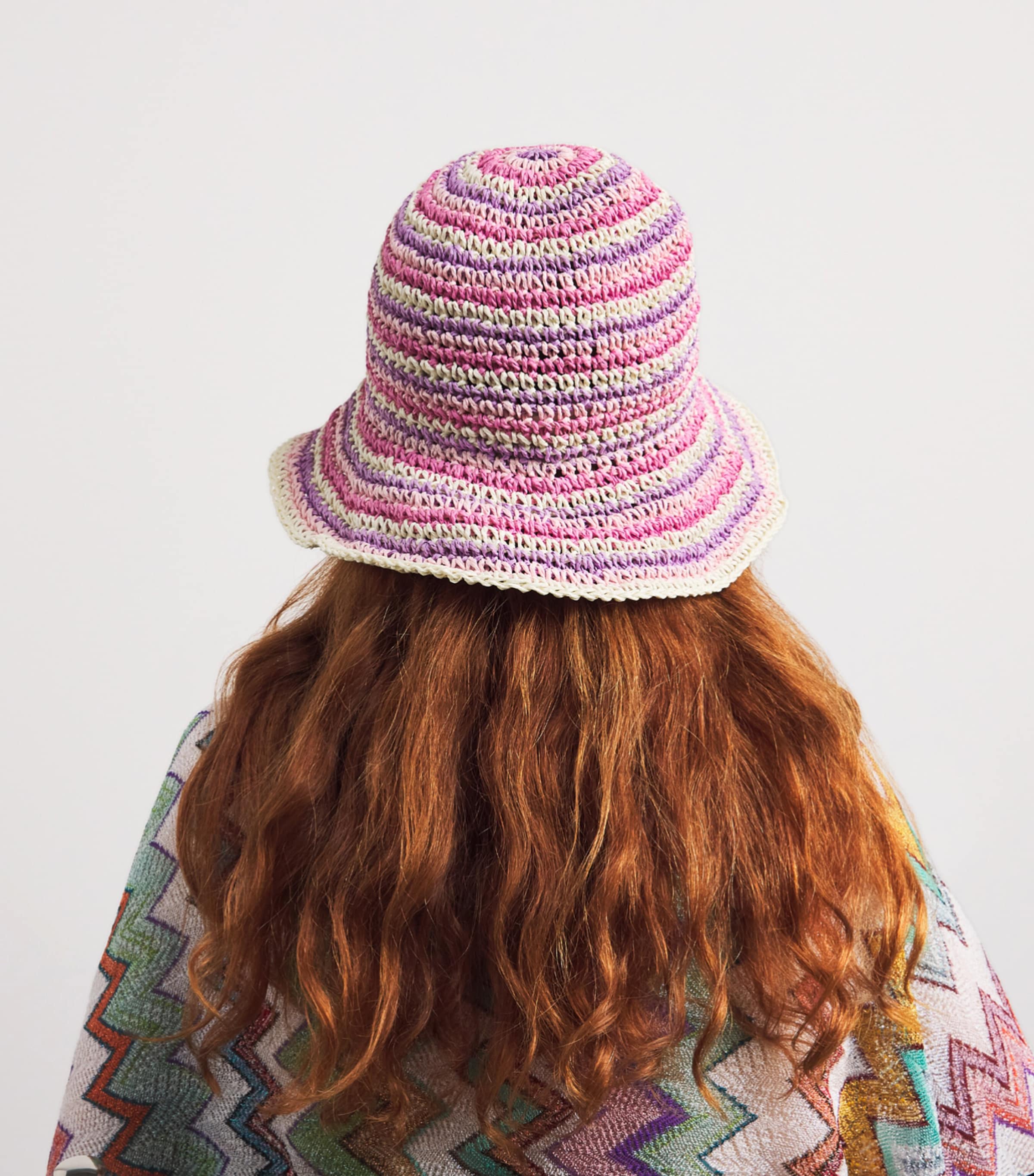 Missoni Crochet Stripe Bucket Hat Image 4