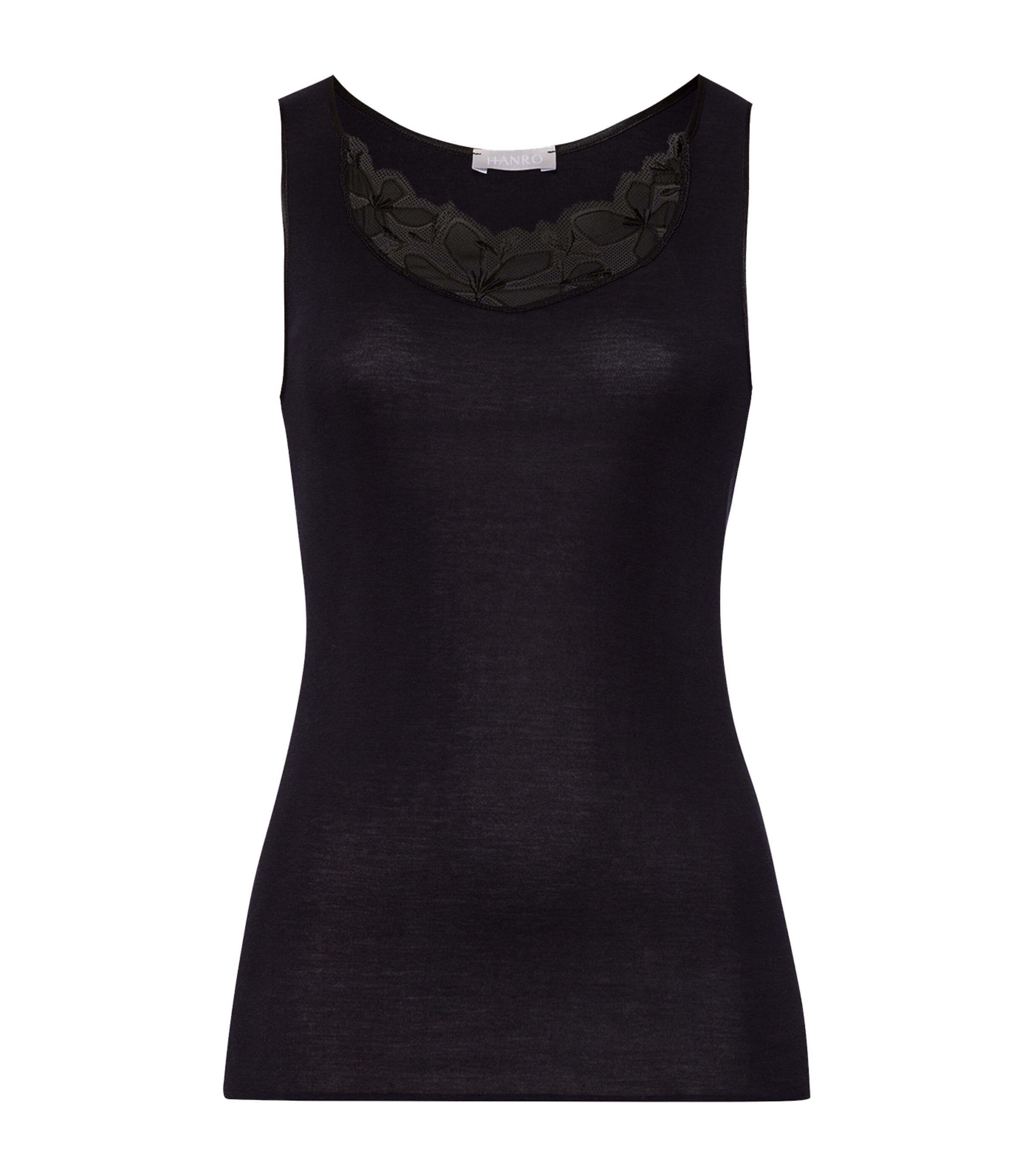 Hanro Mercerised Cotton Kalea Tank Top | Women Clothing | Tops | Camis & Tanks | Loungewear | Lounge Bottoms | Designers | Hanro | Nightwear