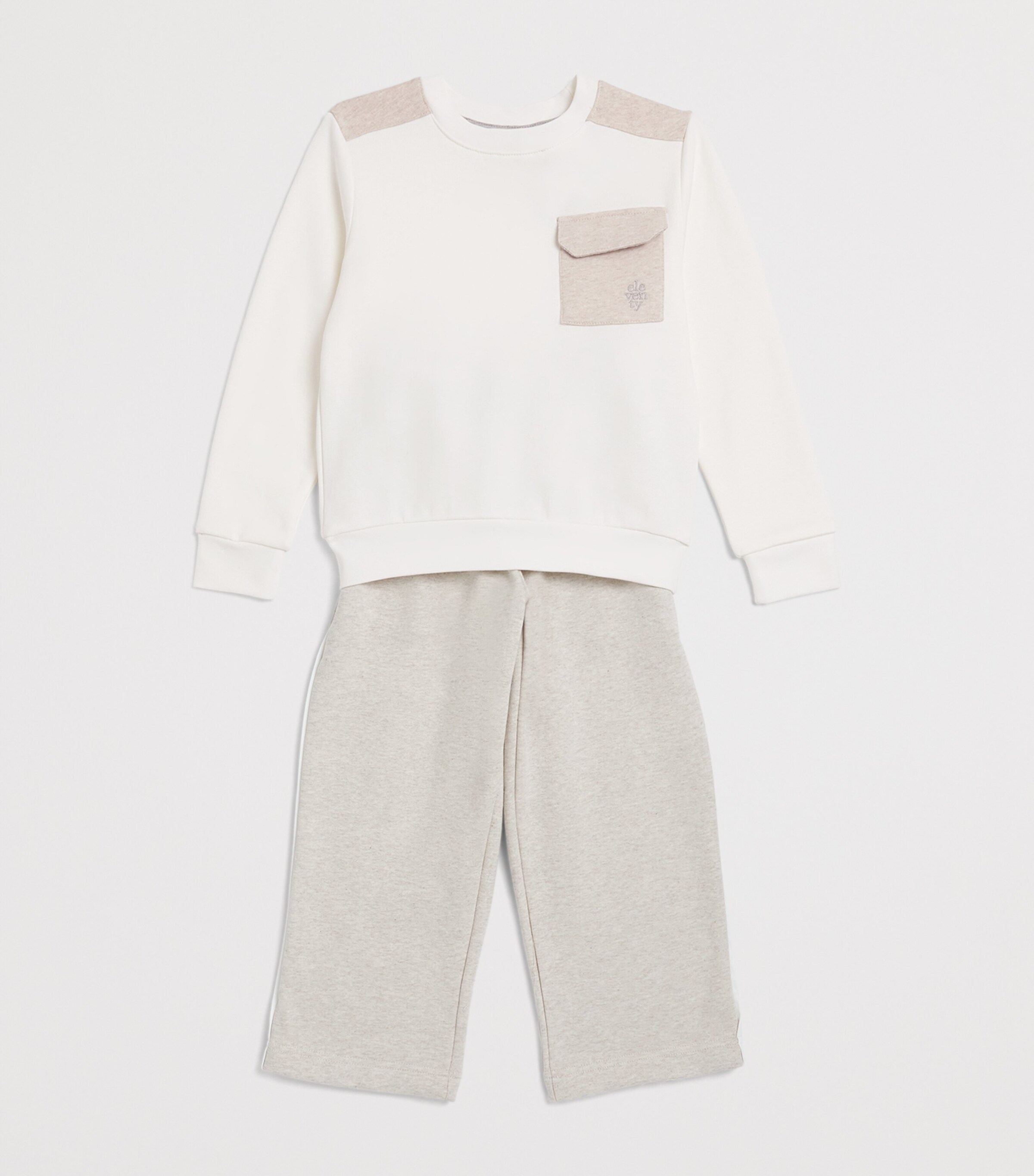 Eleventy Kids Cotton Contrast-Trim Sweatshirt (2-16 Years) Image 3