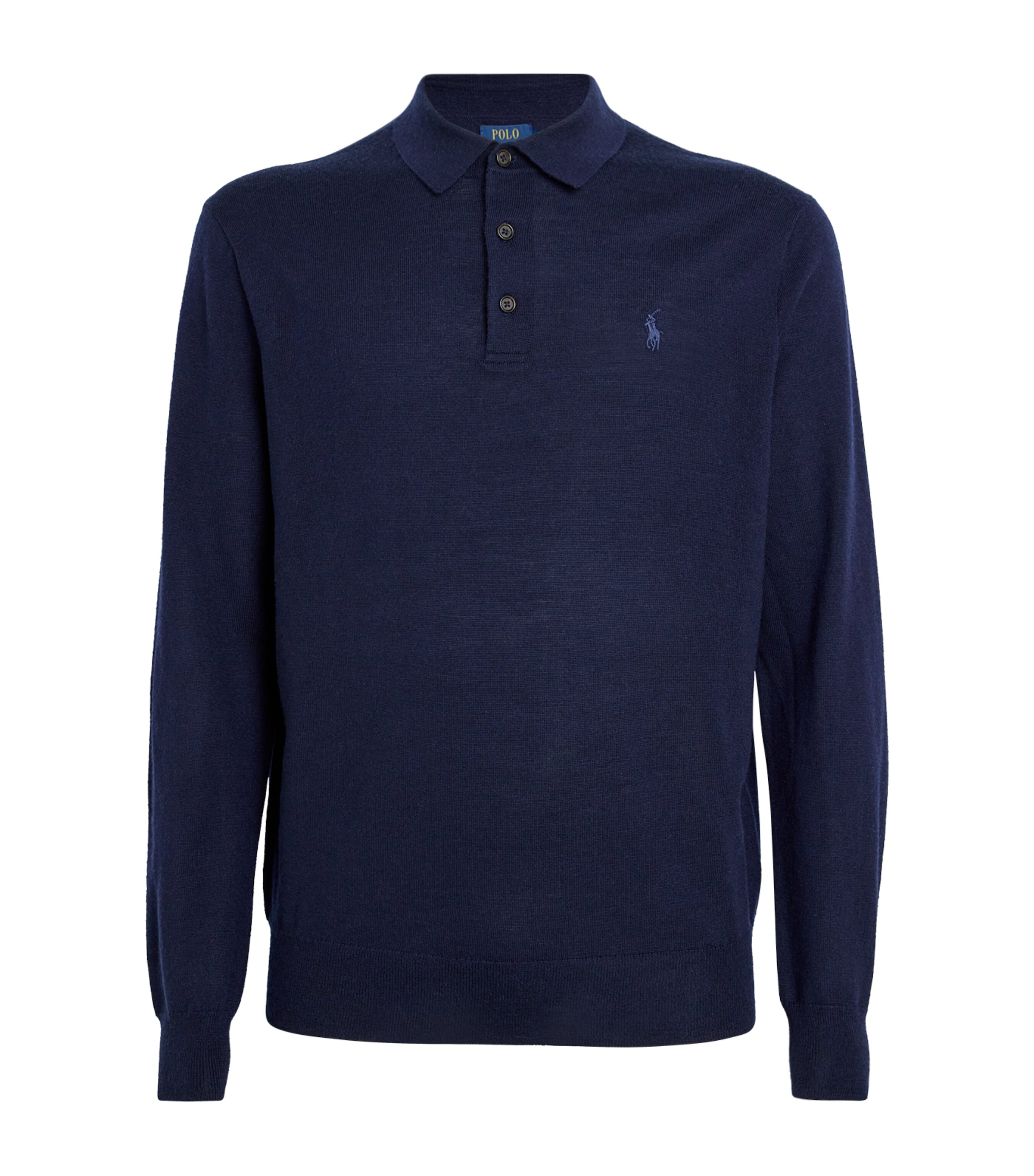 Polo Ralph Lauren Merino Polo Sweater In Navy