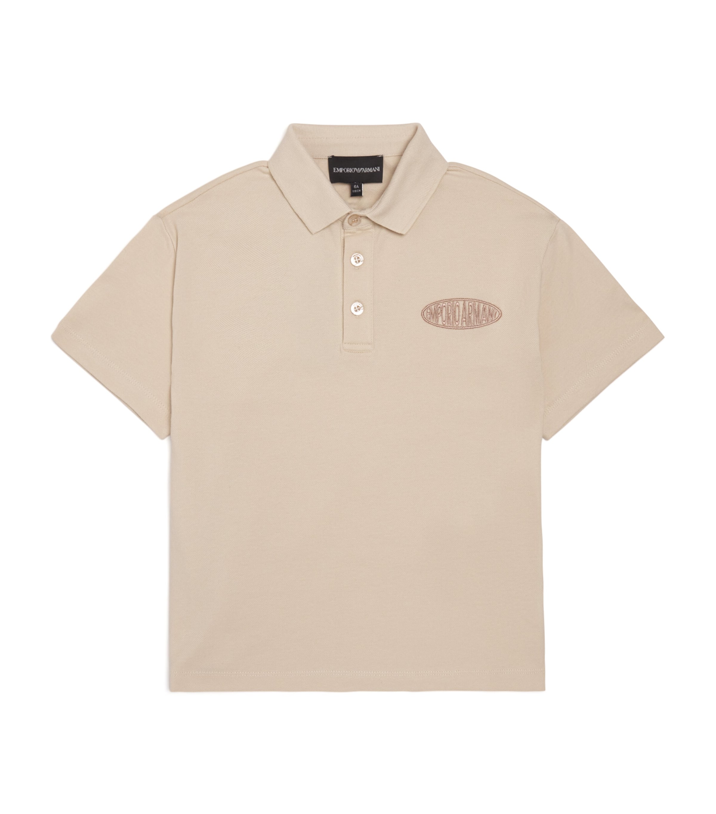 Embroidered Crest Polo Shirt (4-16 Years) FRENCH OAK Image 1