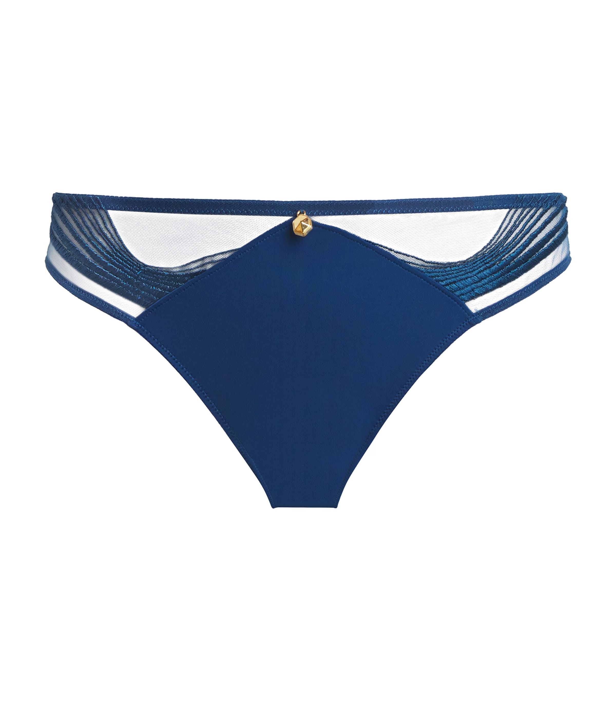 Aubade X Cindy Bruna Sumptuous Waves Italian Briefs In Blue