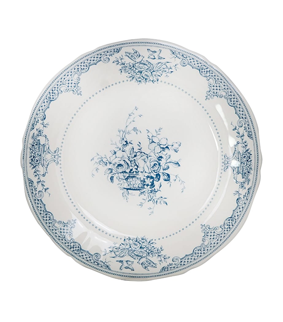 Set of 6 Ceramic Dépareillé Dessert Plates (23cm) BLUE Image 1