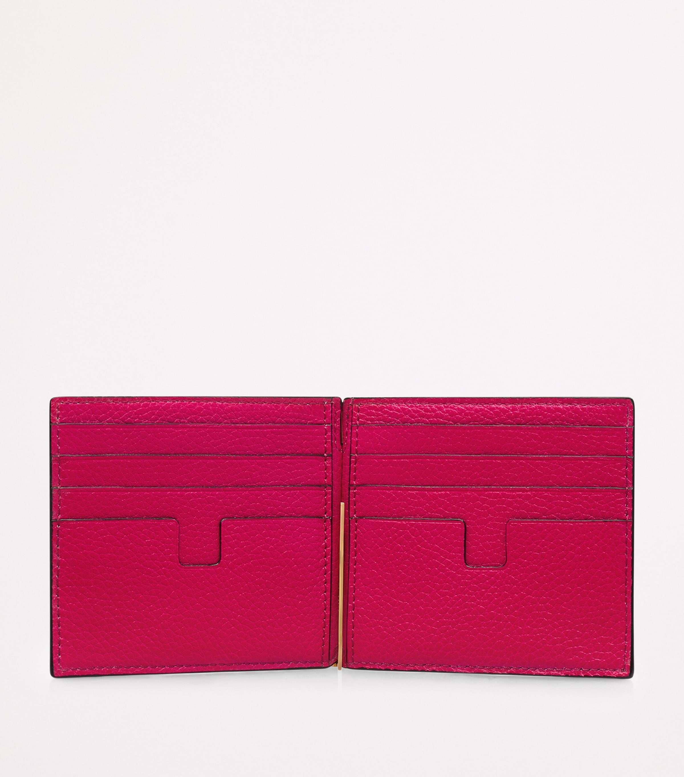 Leather T-Line Money Clip Wallet 1P012 Image 3