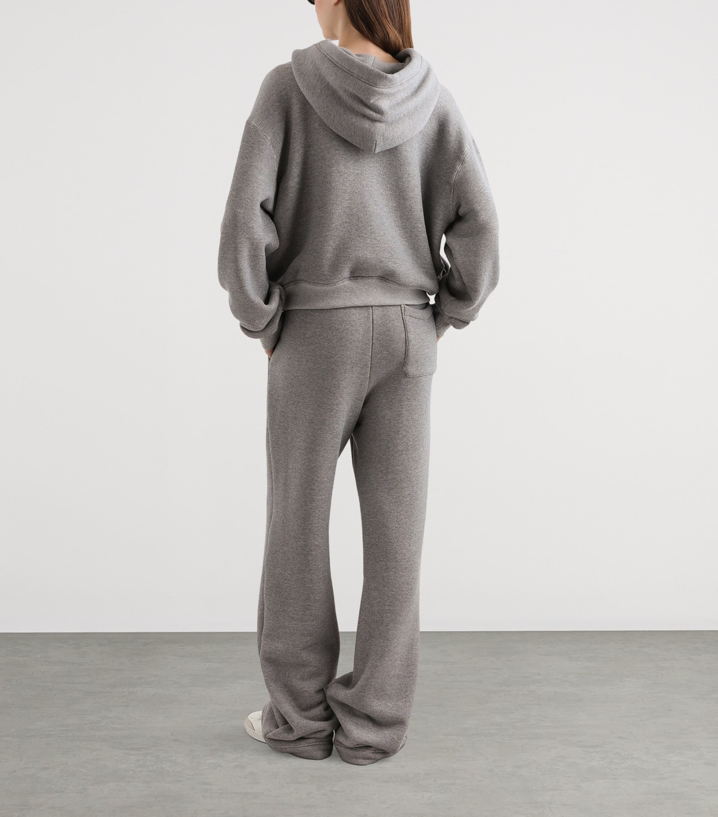 Dolce&Gabbana Womens Cotton-Blend Logo Hoodie Mela Image 3