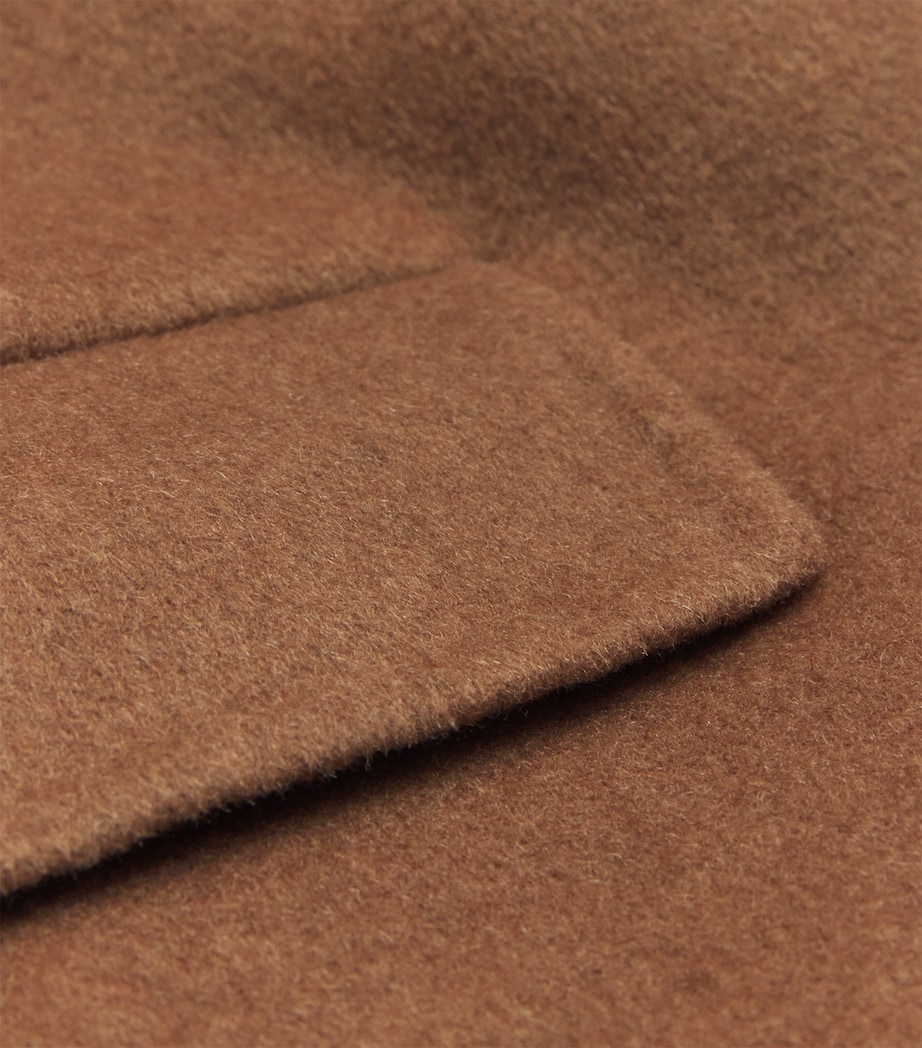 Wool-Blend Double-Faced Coat CAMEL Image 5