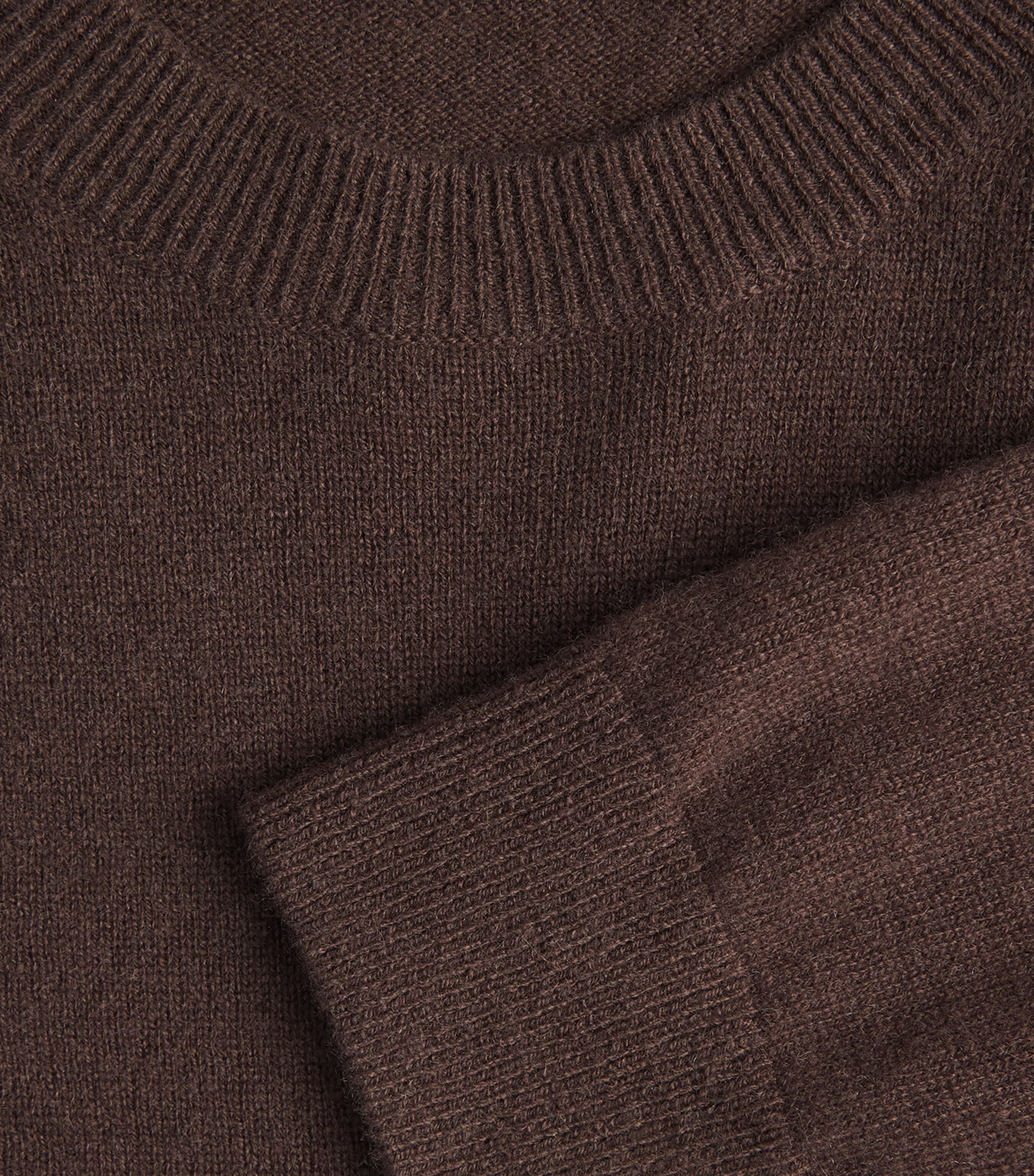 FRAME Mens Cashmere Sweater Dpbr Deep Brown Image 6