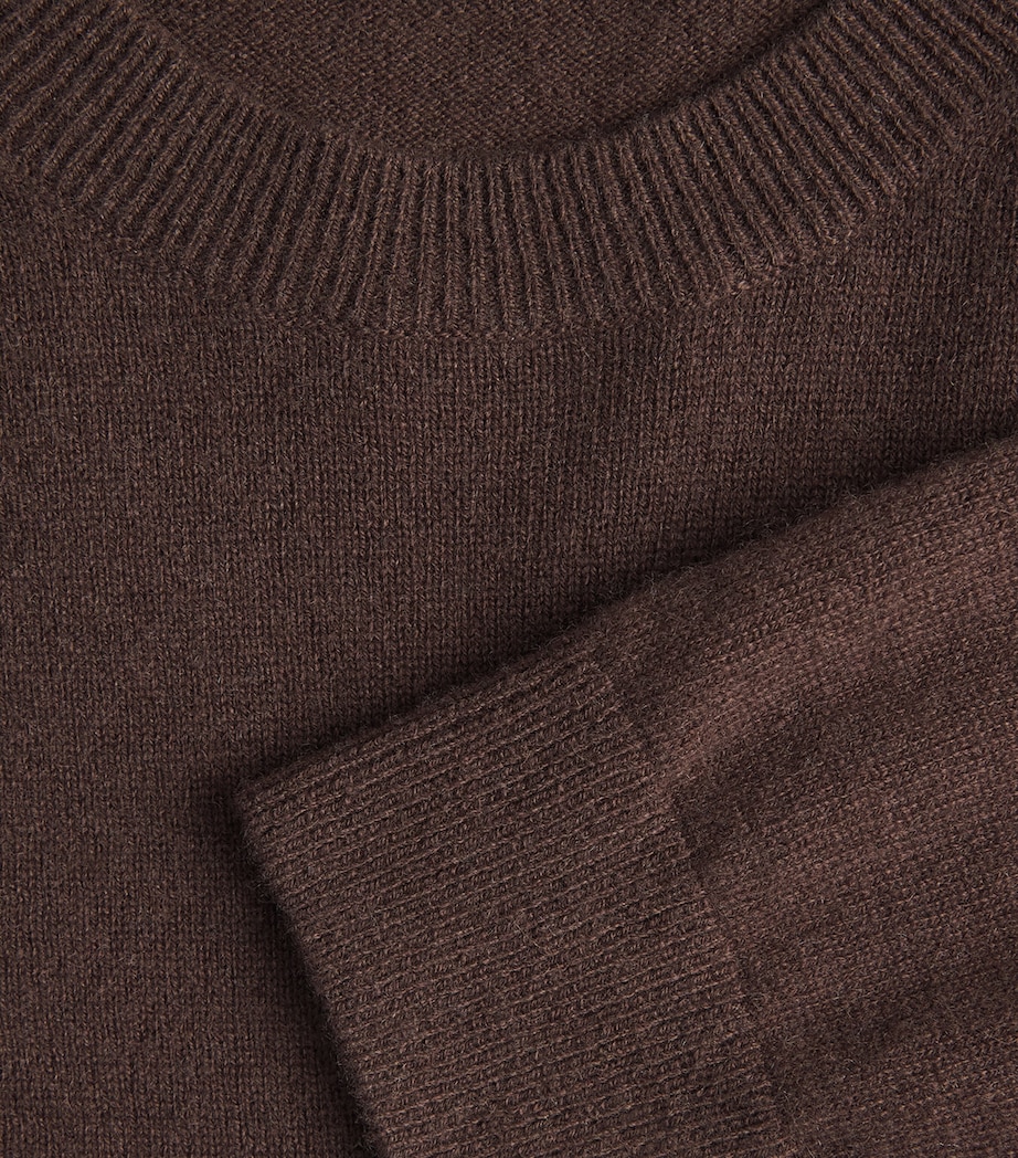 FRAME Mens Cashmere Sweater Dpbr Deep Brown Image 6