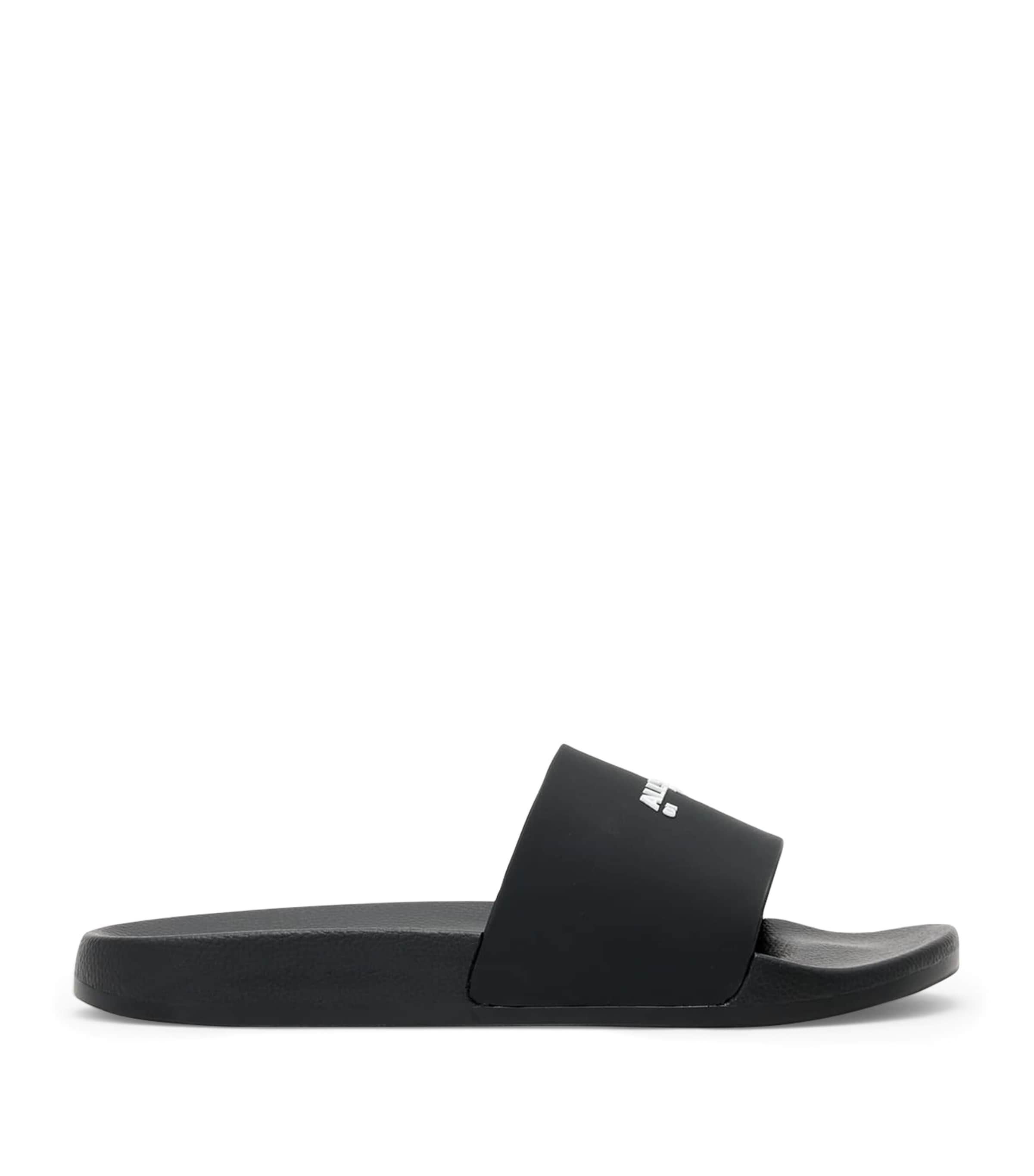 AllSaints Rubber Date Slides Black Image 1