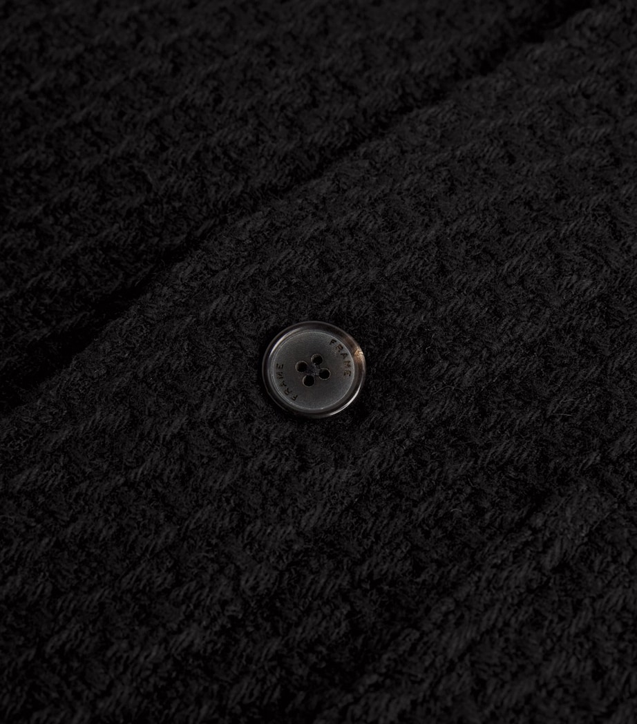 Wool-Blend Shirt Jacket BLACK Image 5