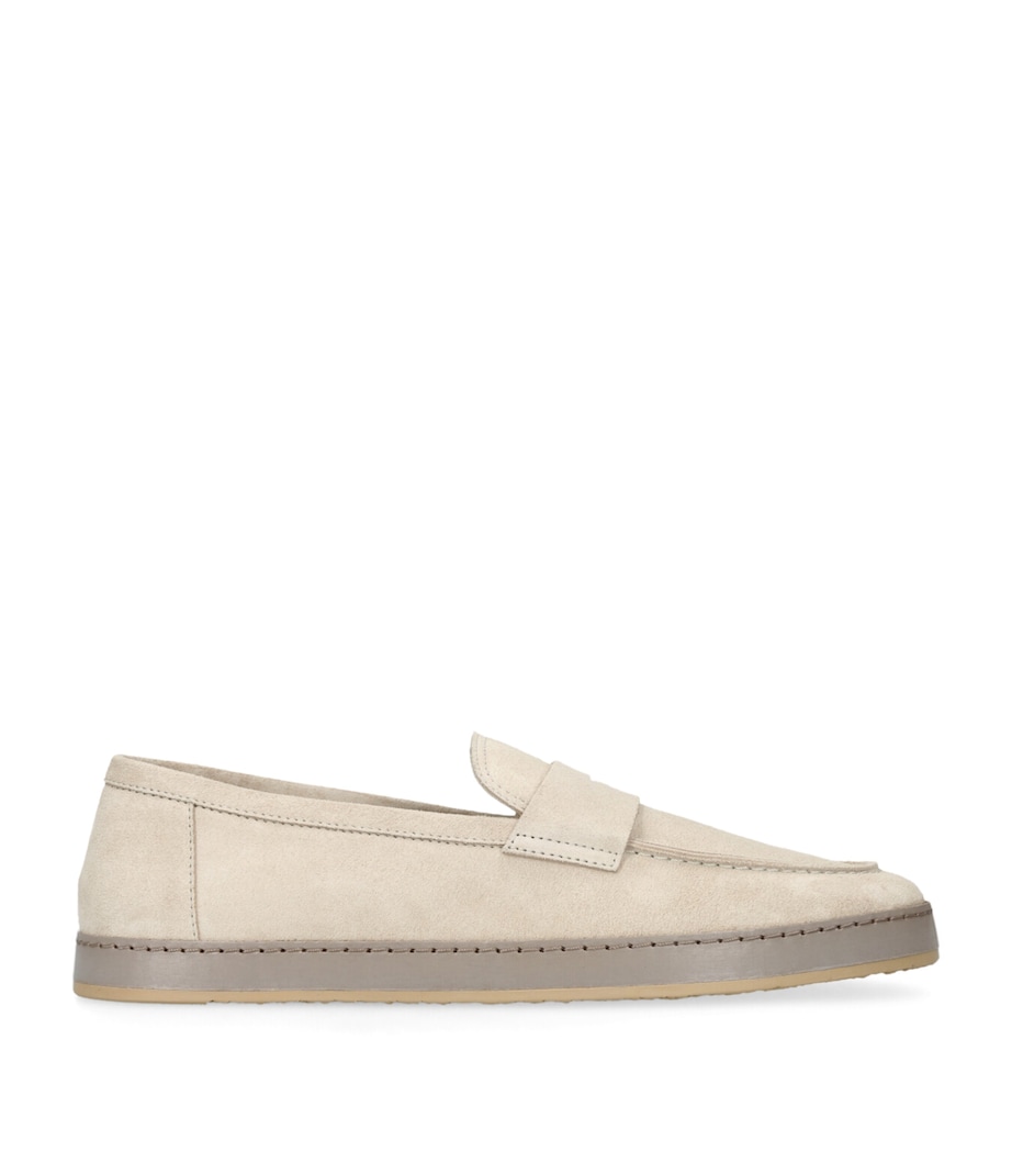 Suede Loafer Sneakers BEIGE Image 1