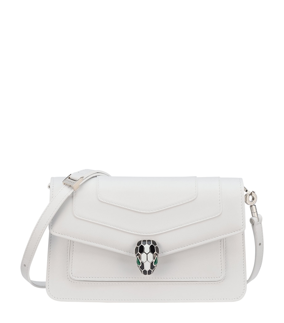 Serpenti Forever East-West Shoulder Bag WHITE Image 1