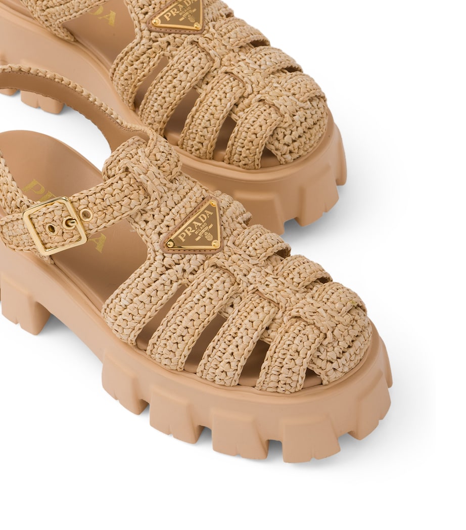 Crochet Platform Sandals 55 F0018 Image 7