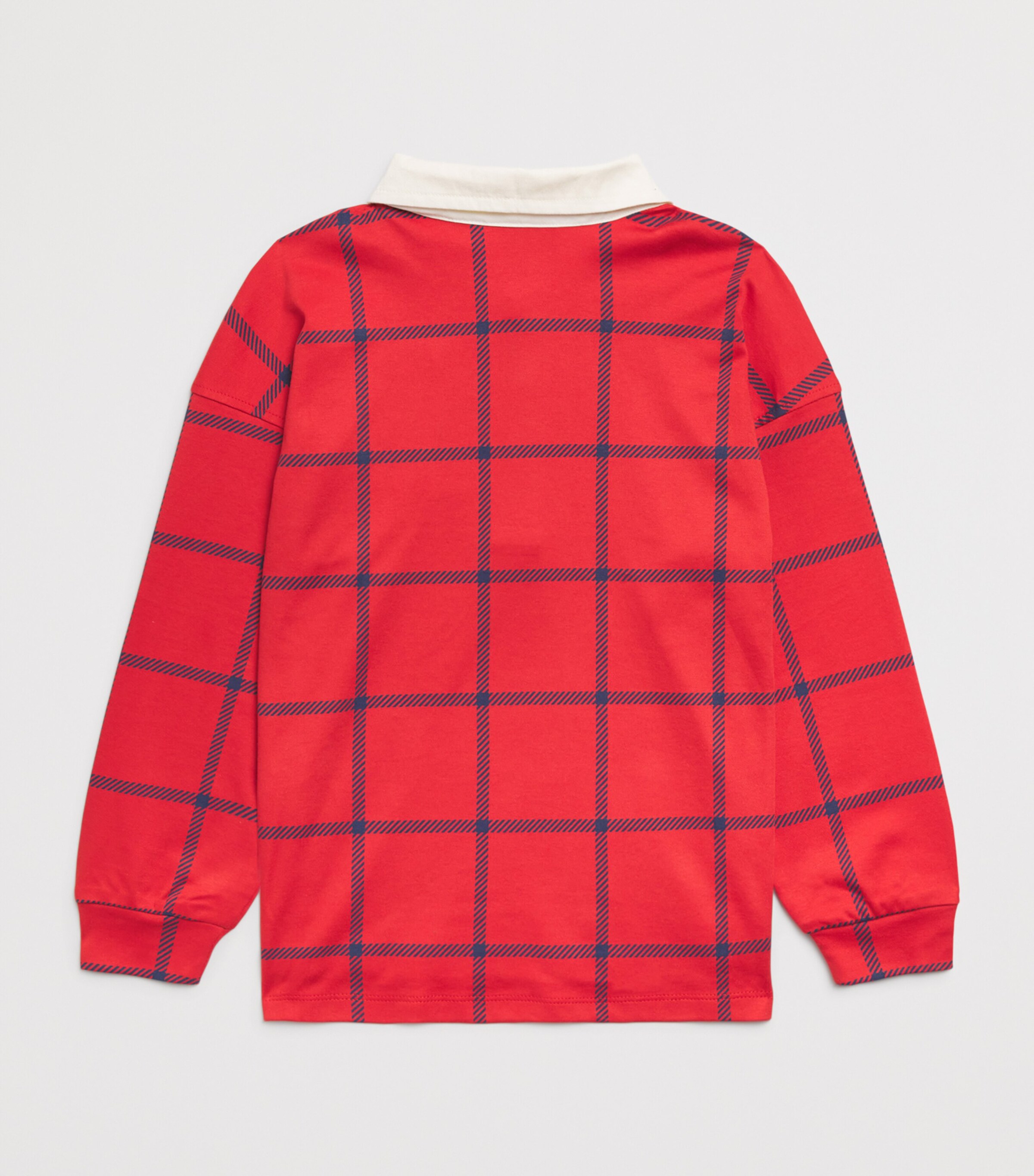 Mini Rodini x E.T. Cotton Patch Rugby Shirt (3-11 Years) Red Image 2