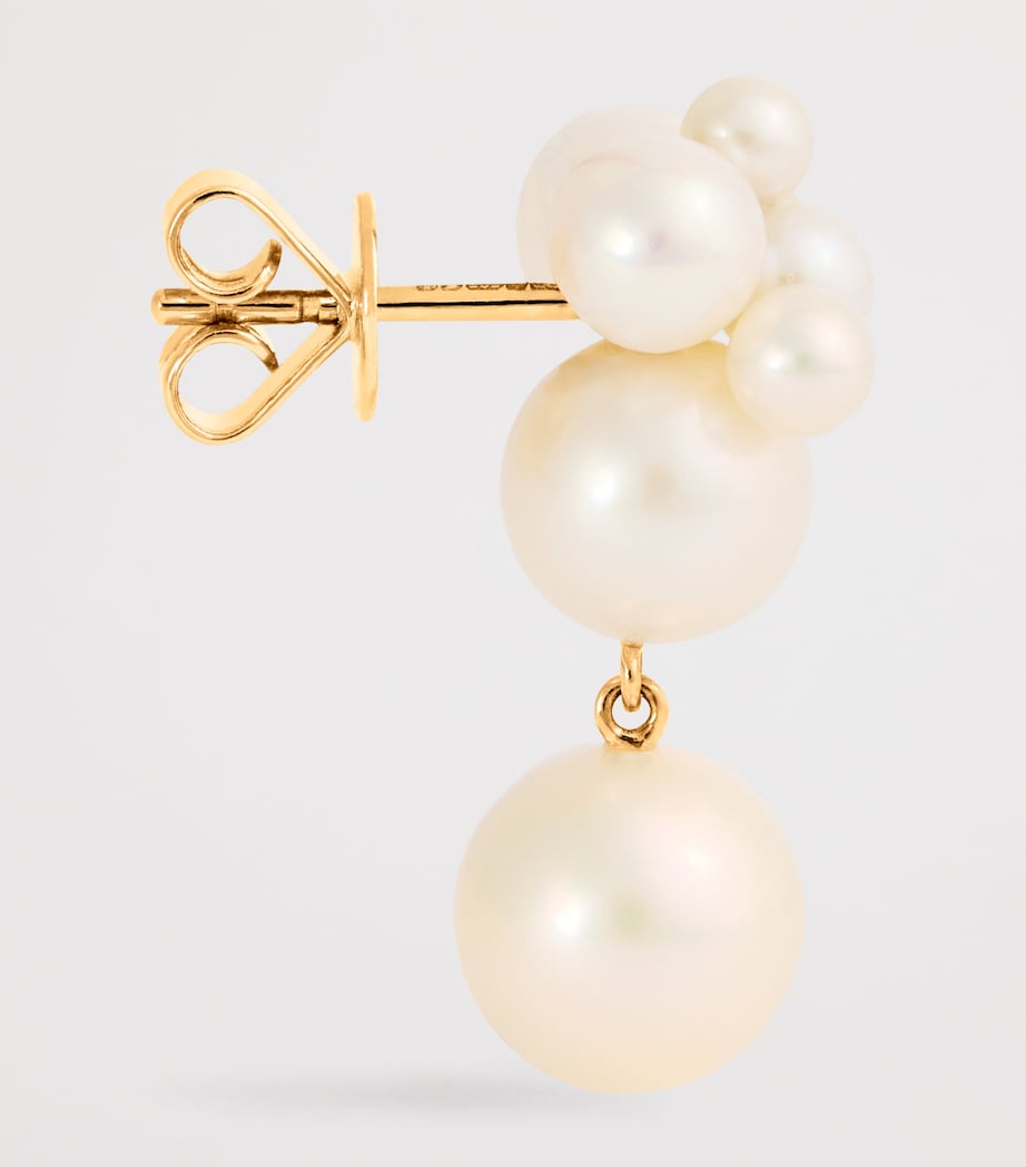 Yellow Gold and Pearl Bisou Perle Single Earring YELLOW GOLD Image 4
