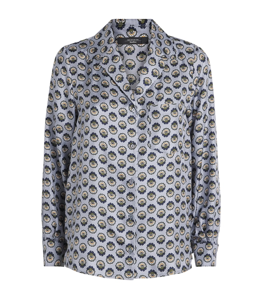 Silk Printed Shirt LIGHT BLUE Image 1