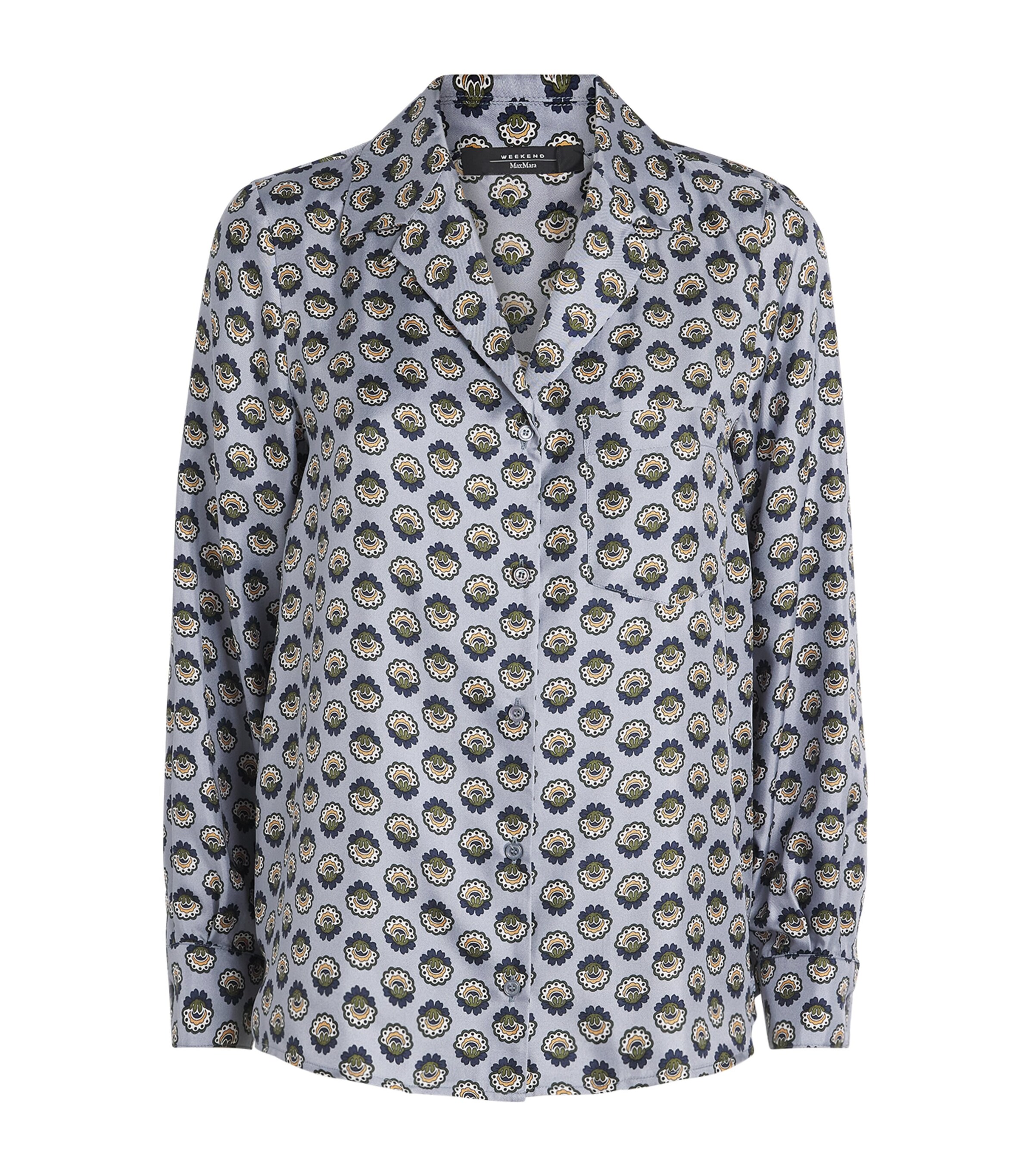 Weekend Max Mara Silk Printed Shirt | Women Clothing | Tops | Workwear | Designers | Weekend Max Mara