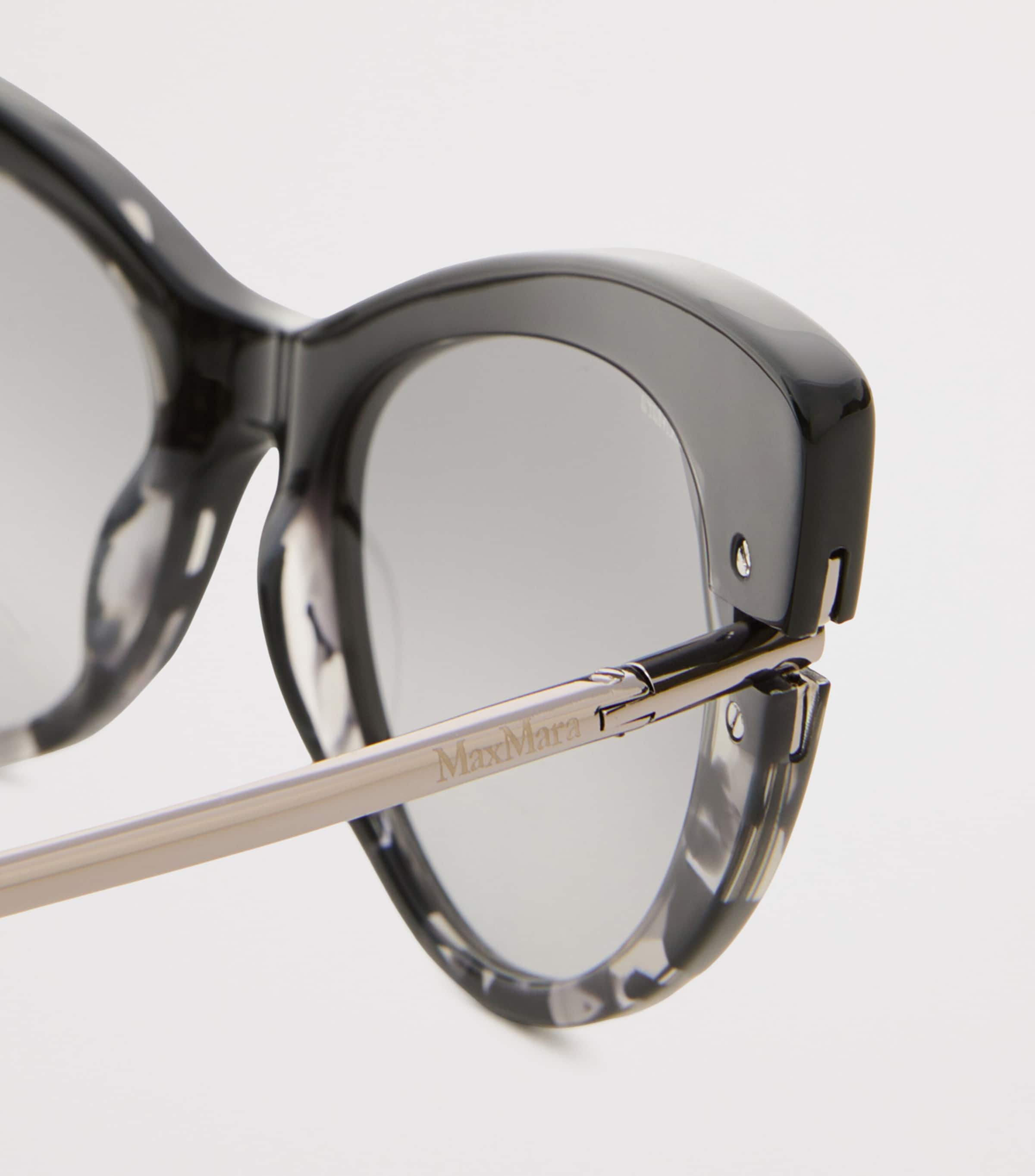 Max Mara Speckled Cat Eye Sunglasses Black Image 3