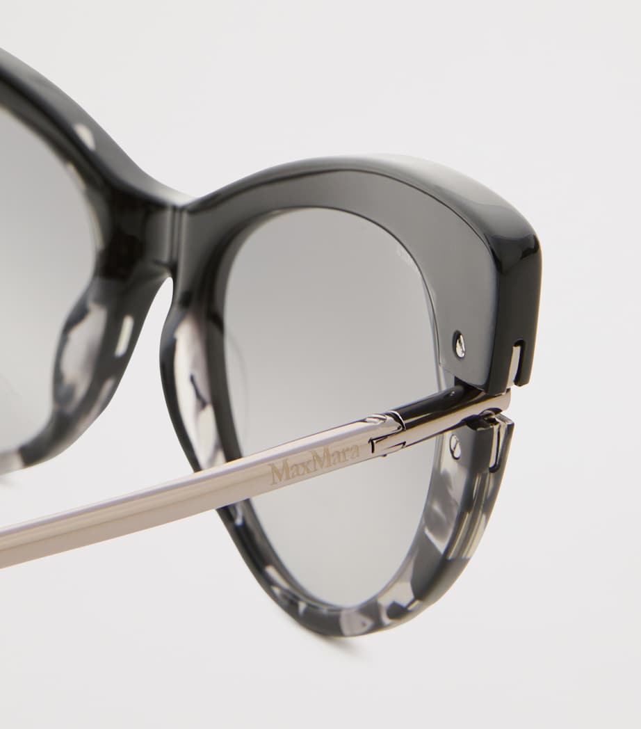 Max Mara Speckled Cat Eye Sunglasses Black Image 3