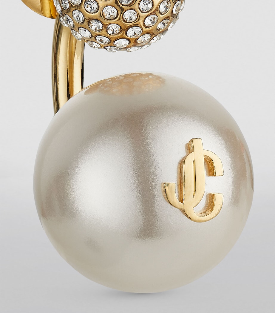 Auri Single Earring GOLD/WHITE/CRYSTAL Image 6