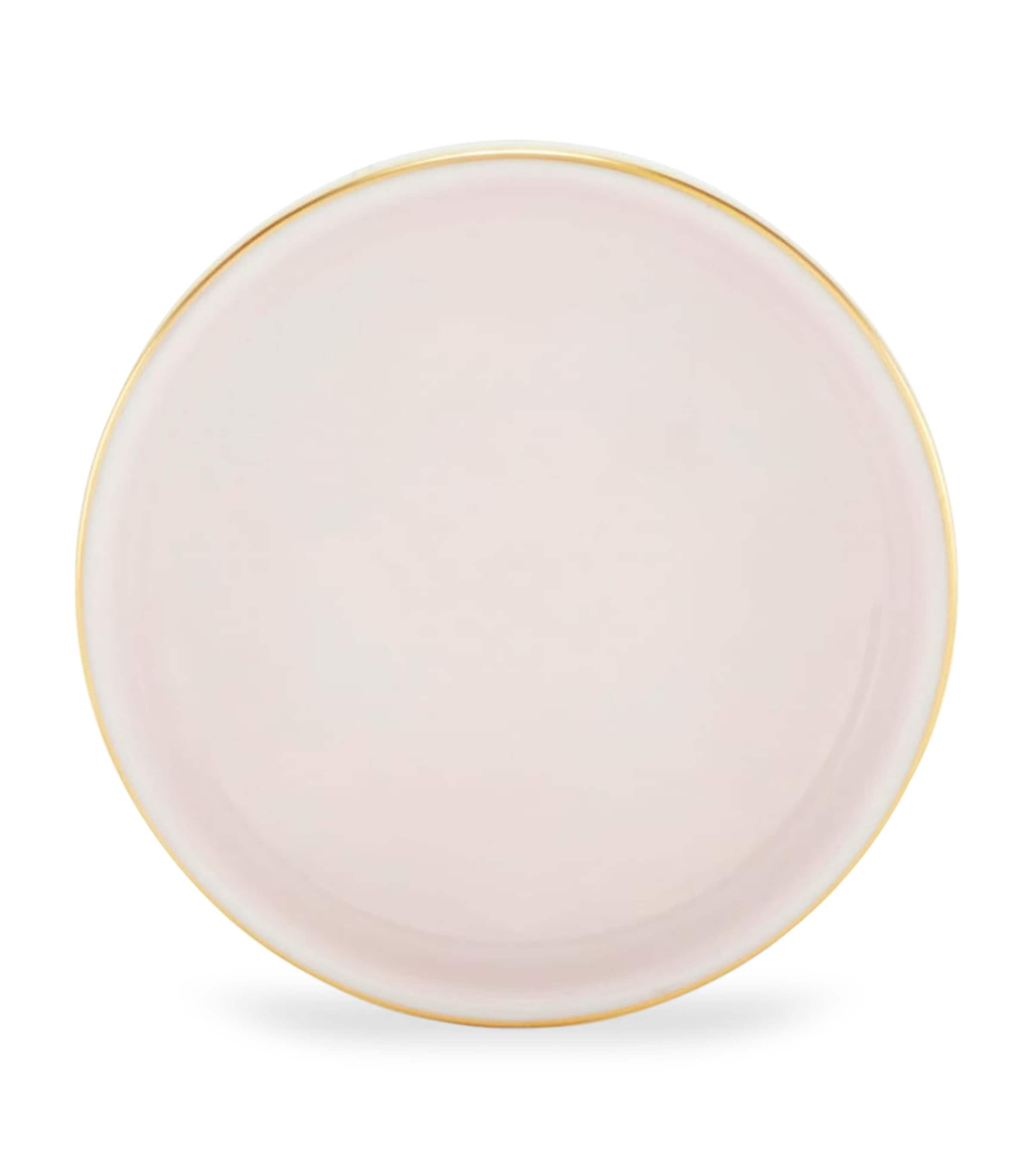 Ginori 1735 Porcelain Colonna Diva Rosa Butter Dish