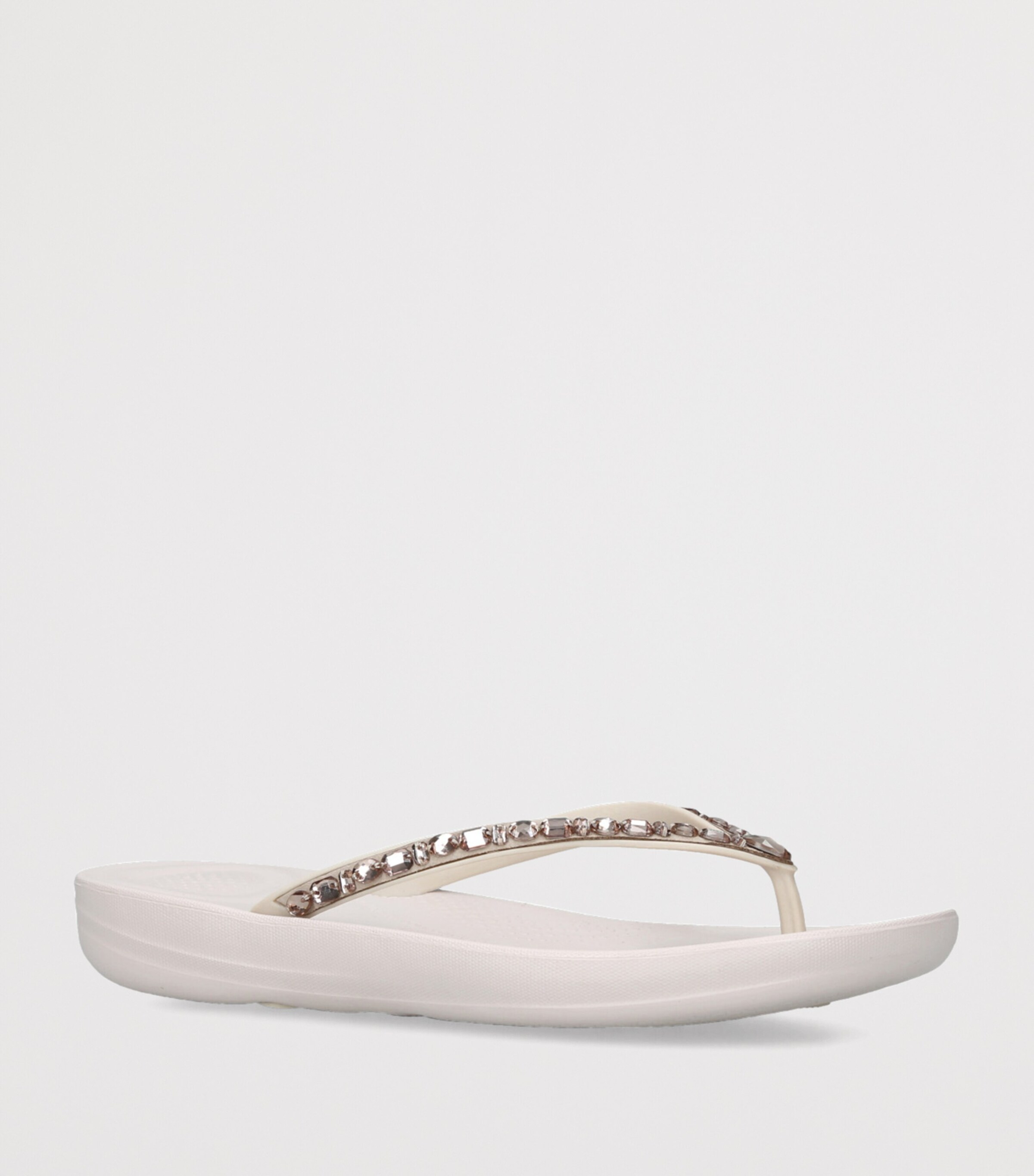 FitFlop IQUSHION Sparkle Flip Flops Bone Image 3