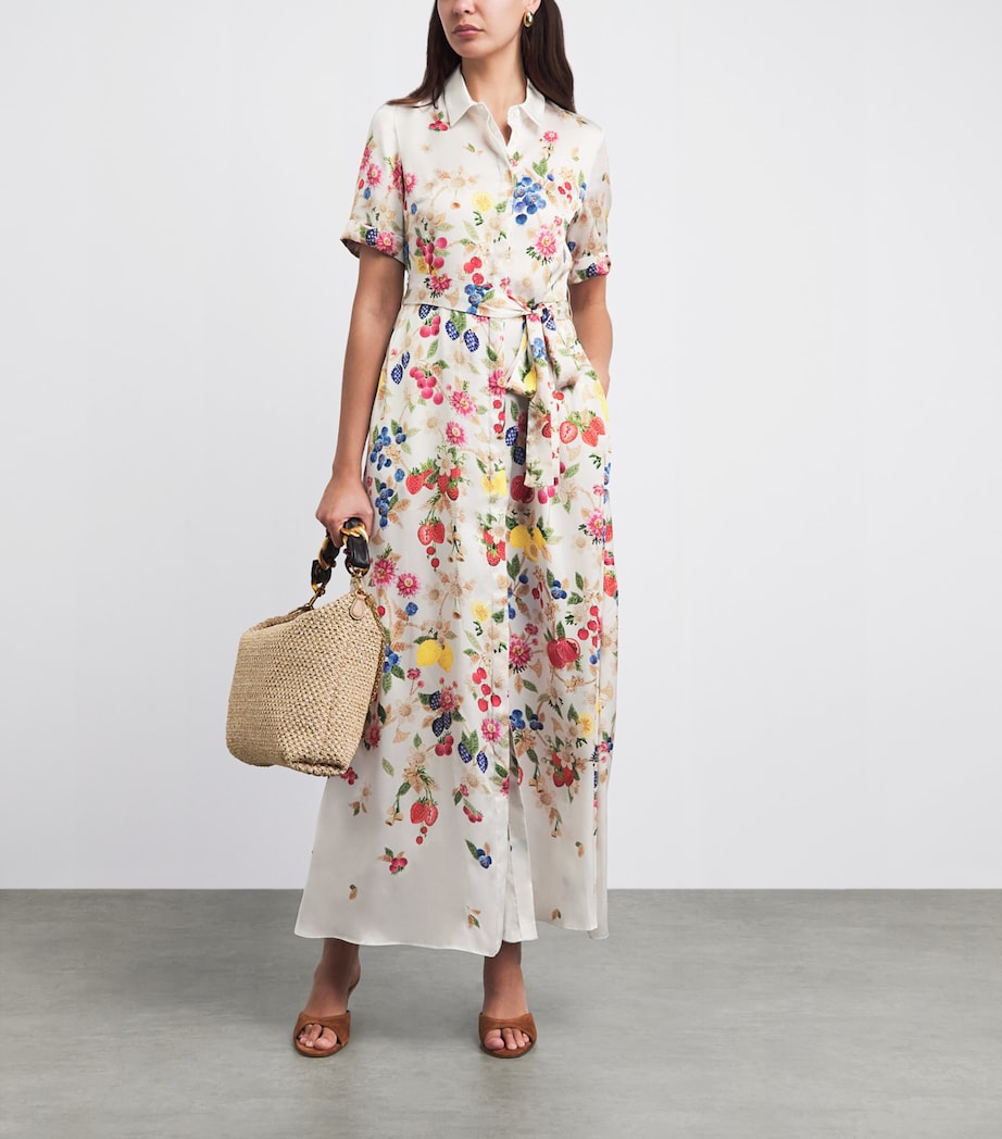 Mary Katrantzou Womens Cotton-Blend Como Maxi Dress Fruitavola Image 2