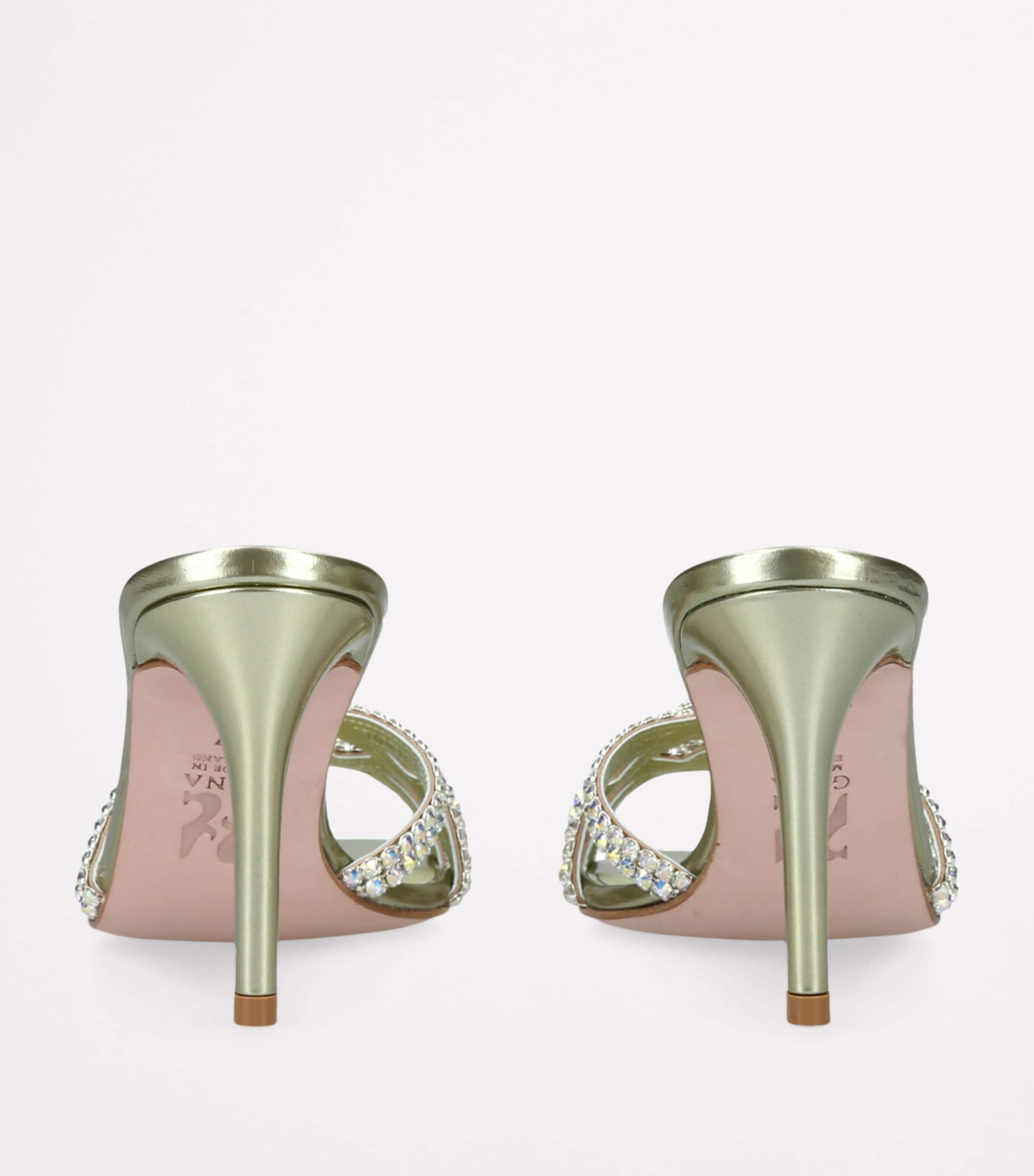 Loie Embellished Mules 85 GREEN Image 2