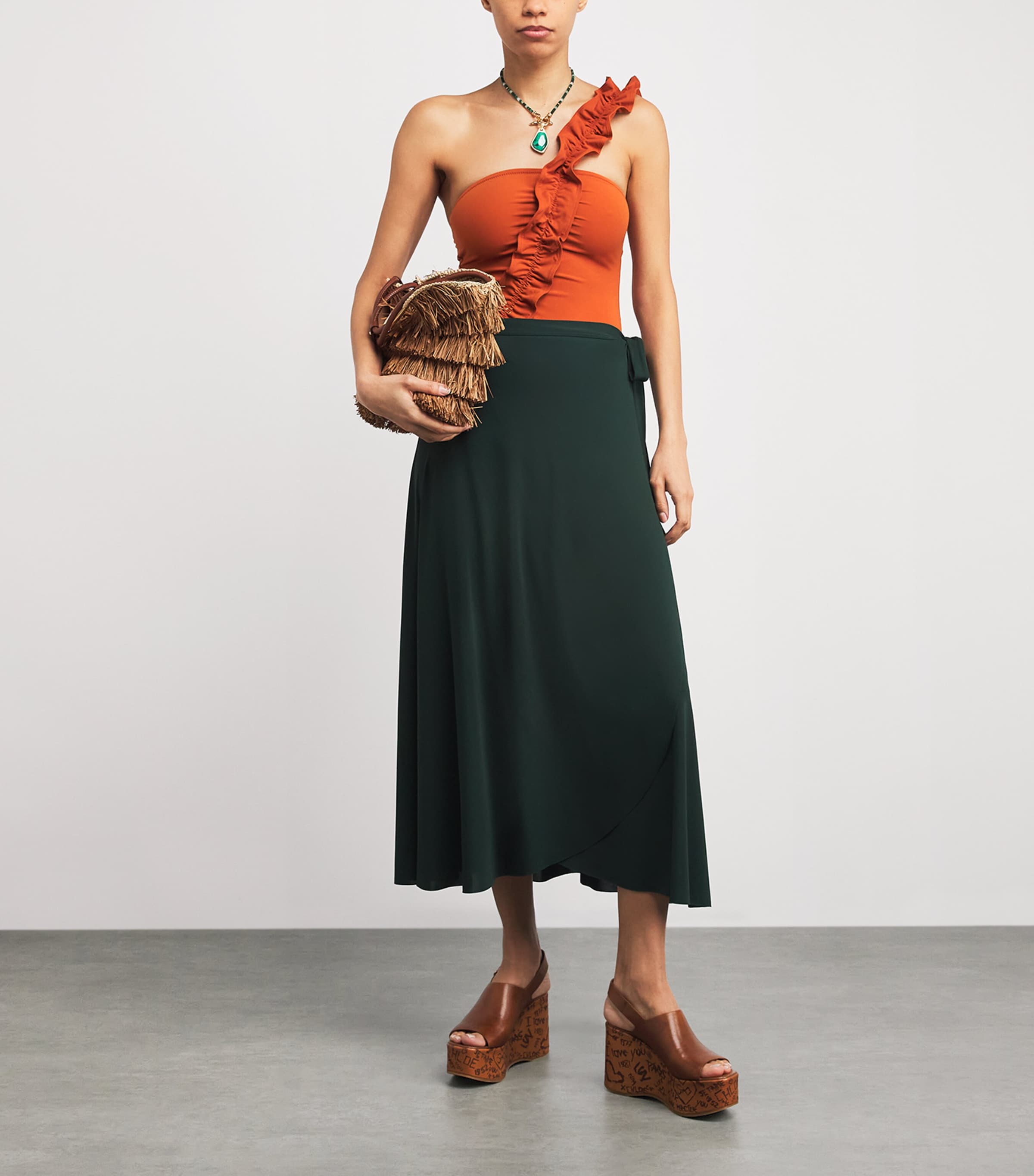 Ruffle Capri Asymmetric Swimsuit SIENNA Image 4