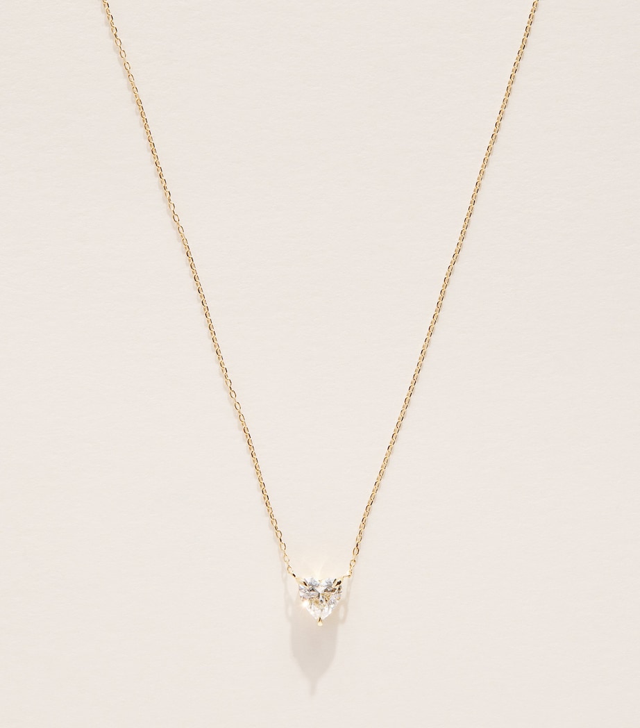 Persée Yellow Gold and Heart Diamond Necklace Yellow Gold Image 1