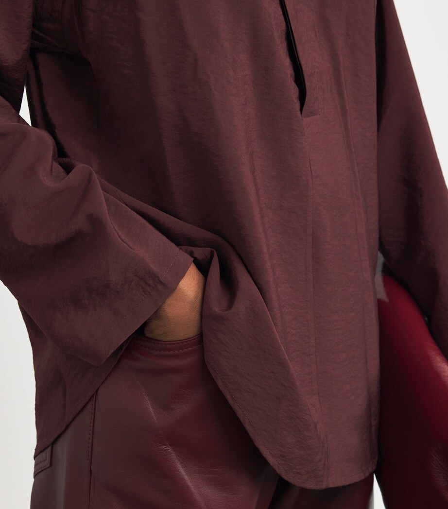 Asymmetric Placket Sanctuary Shirt OXBLOOD HABOTAI Image 6
