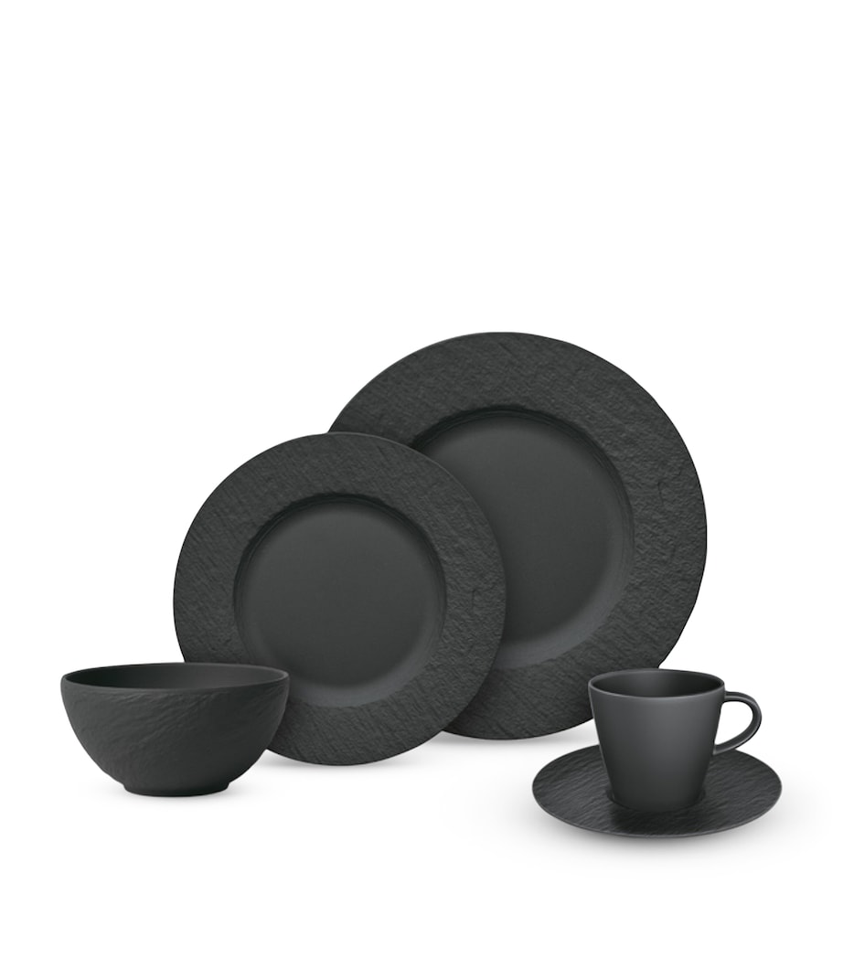 Villeroy & Boch Porcelain Manufacture Rock Table Set Black Image 1