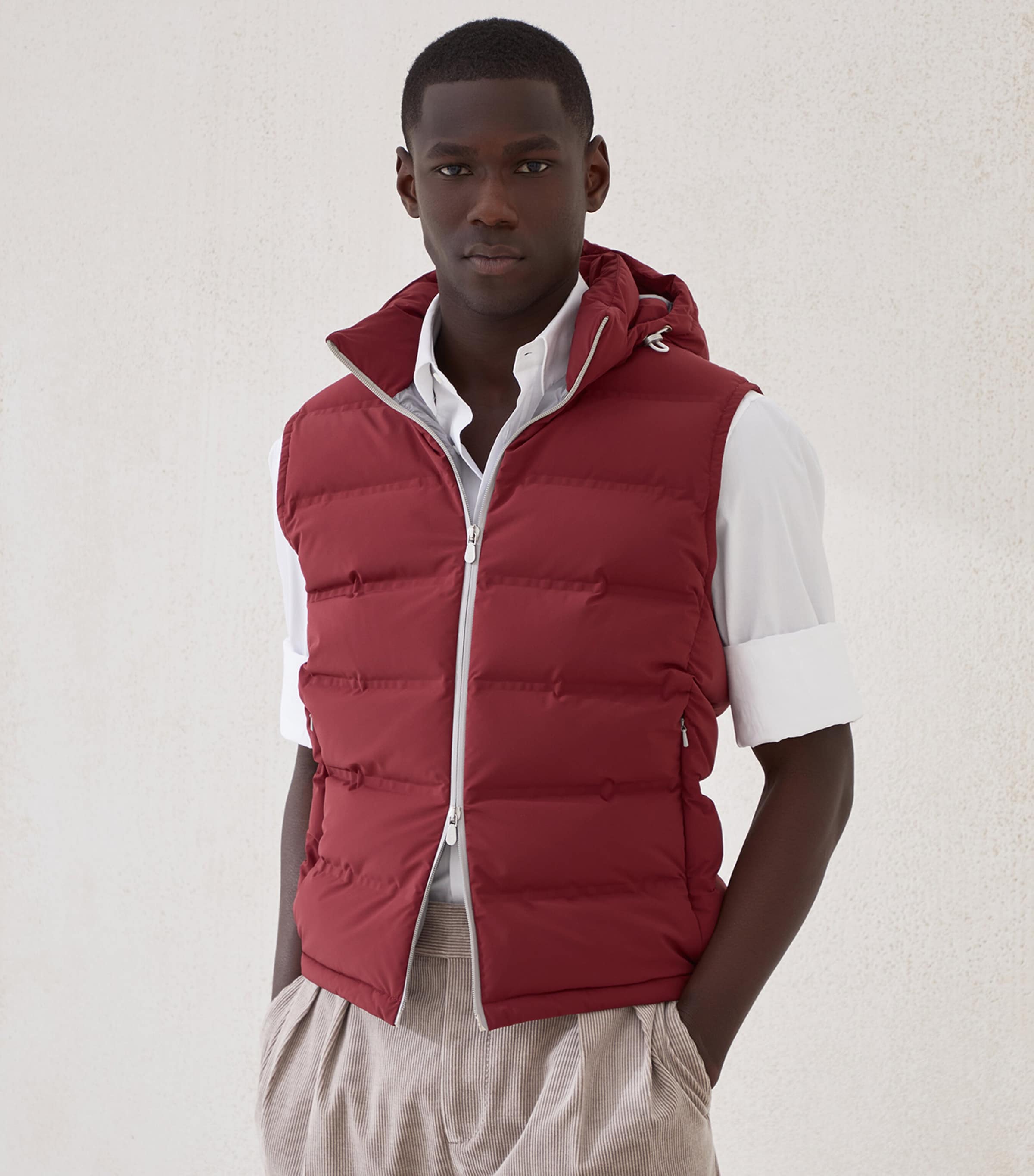 Bonded Taffeta Down Gilet CDK58 Image 2