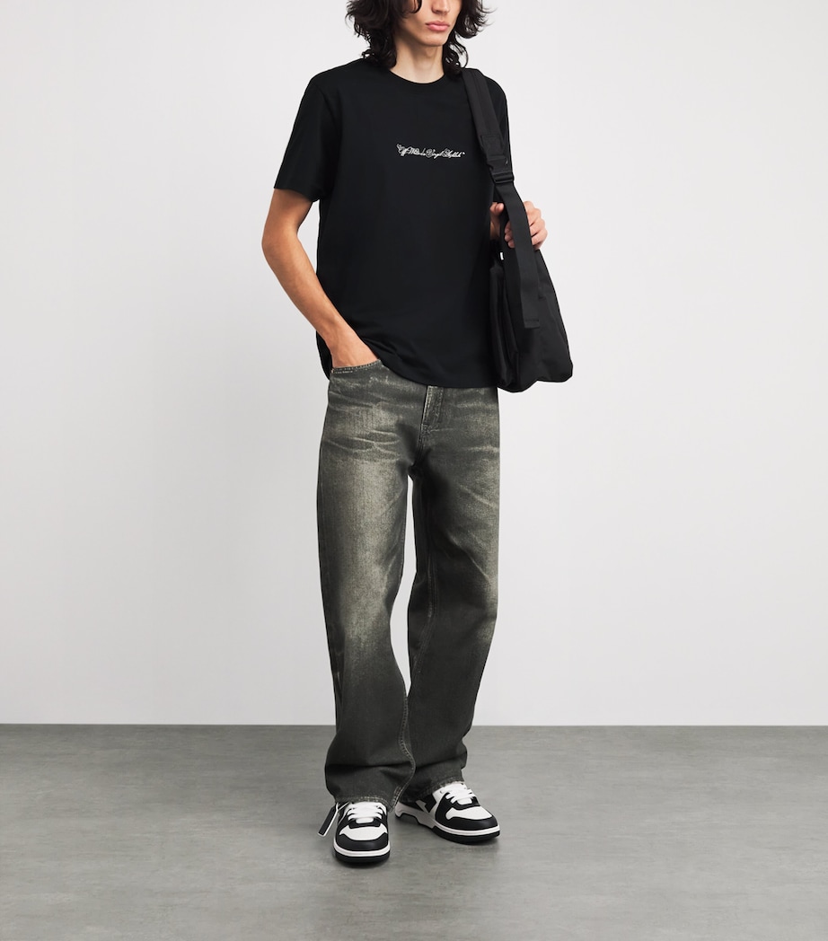 Cotton Logo T-Shirt BLACK Image 2