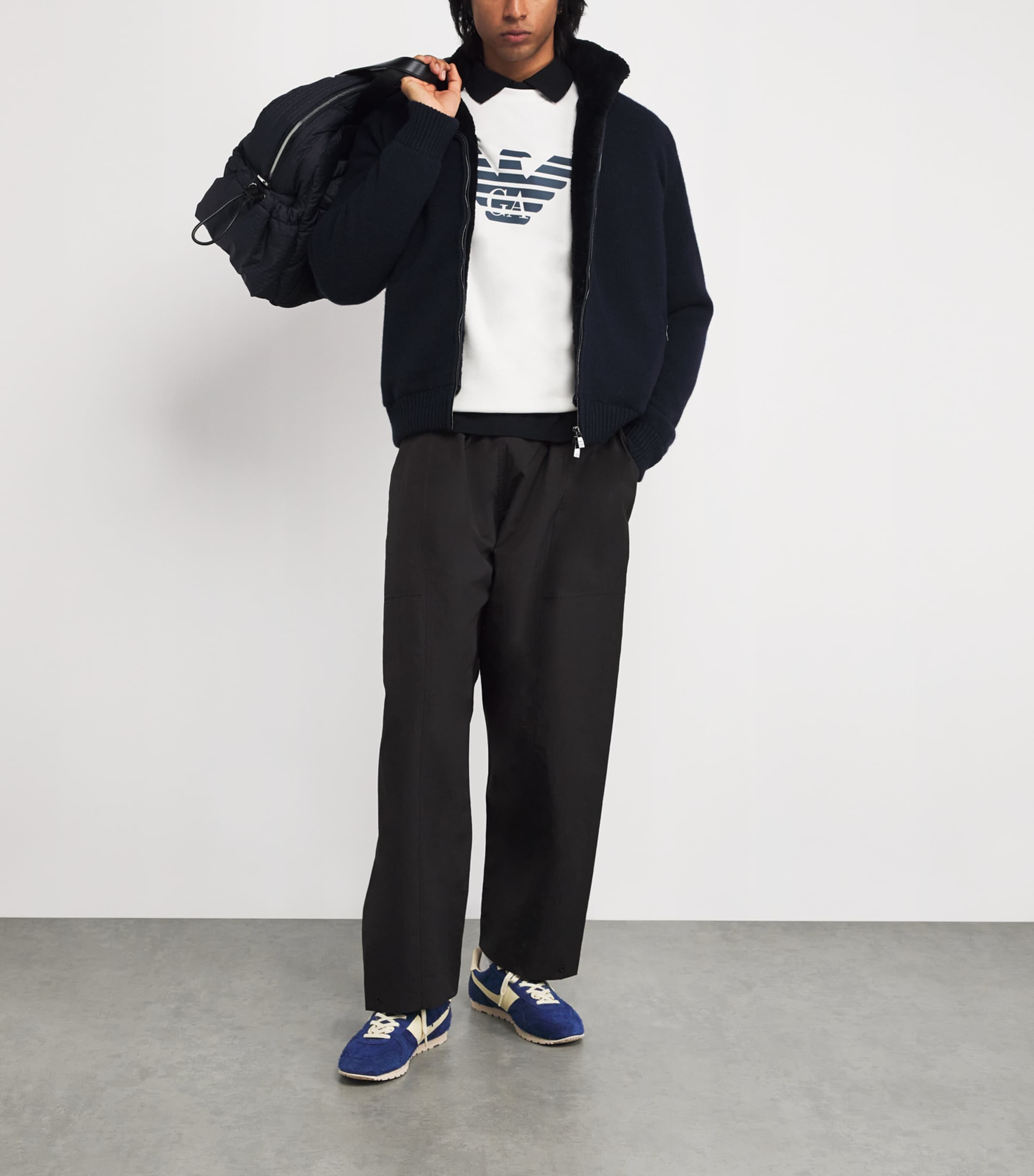 Cotton-Modal Logo Sweatshirt F108 Image 2