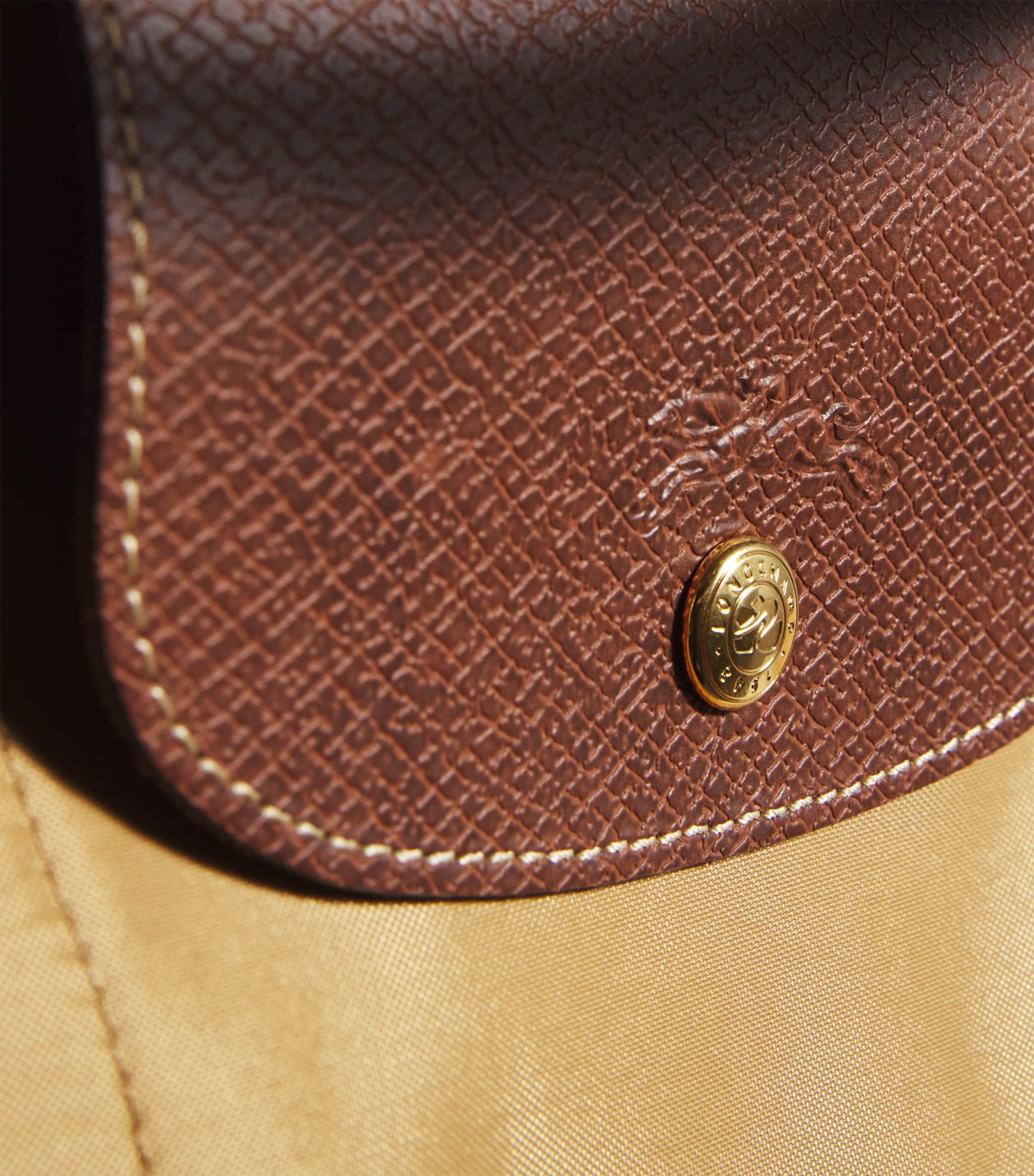 Large Le Pliage Travel Tote Bag P86 FAWN Image 4