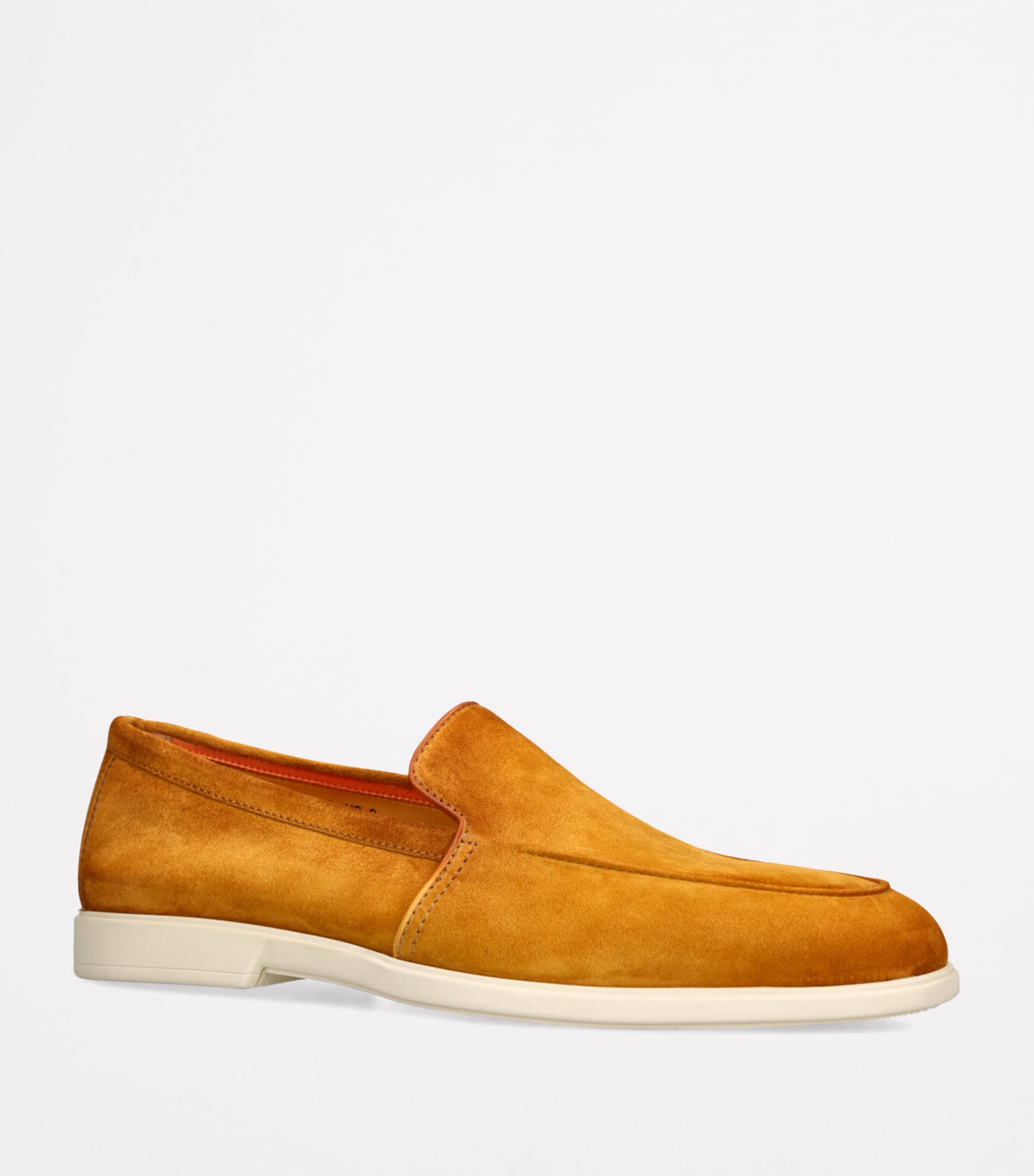 Santoni Suede Malibu Loafers Yellow Image 3