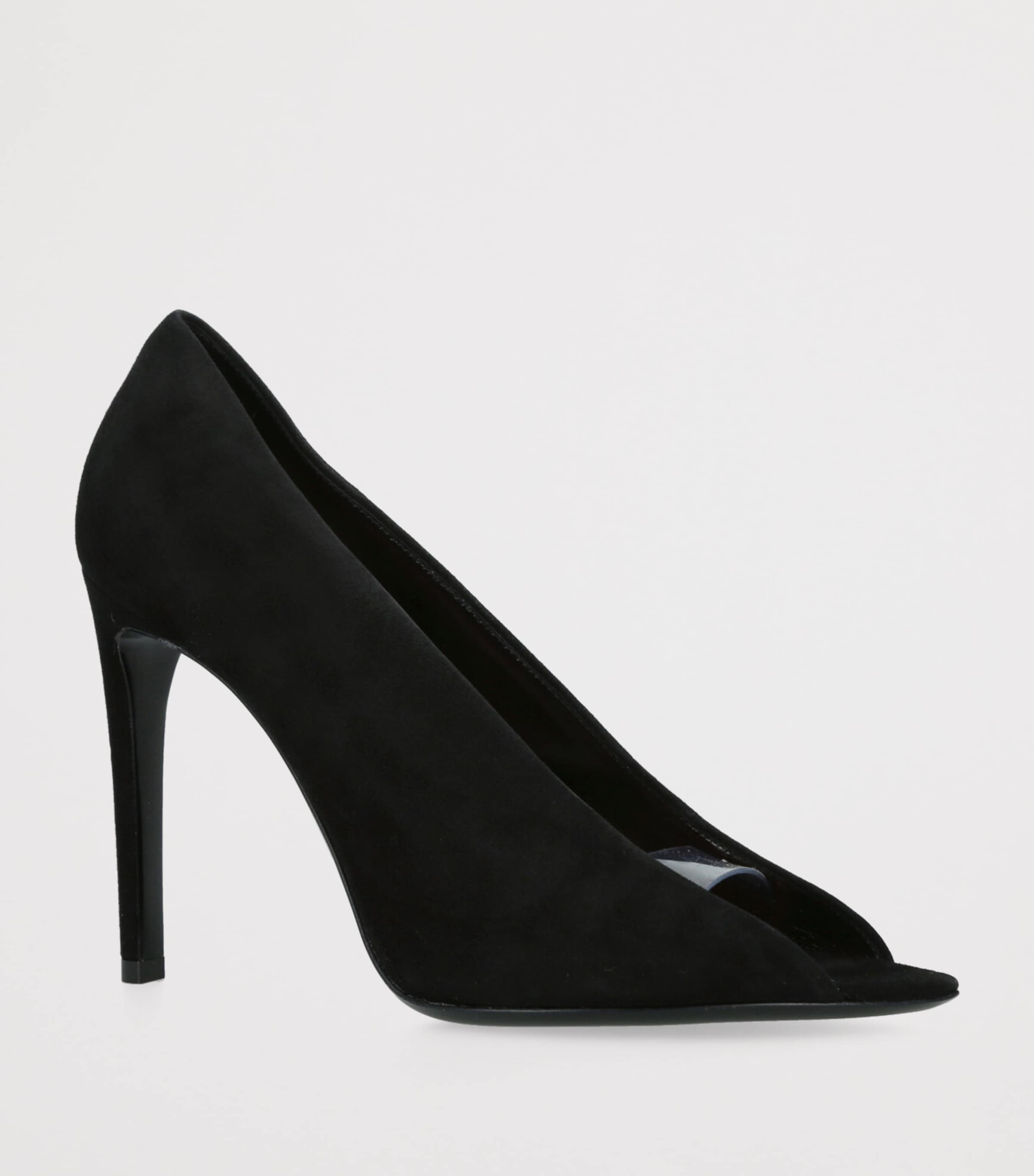 Valentino Garavani Leather Revele Peep-Toe Heels 105 Blk/other Image 3