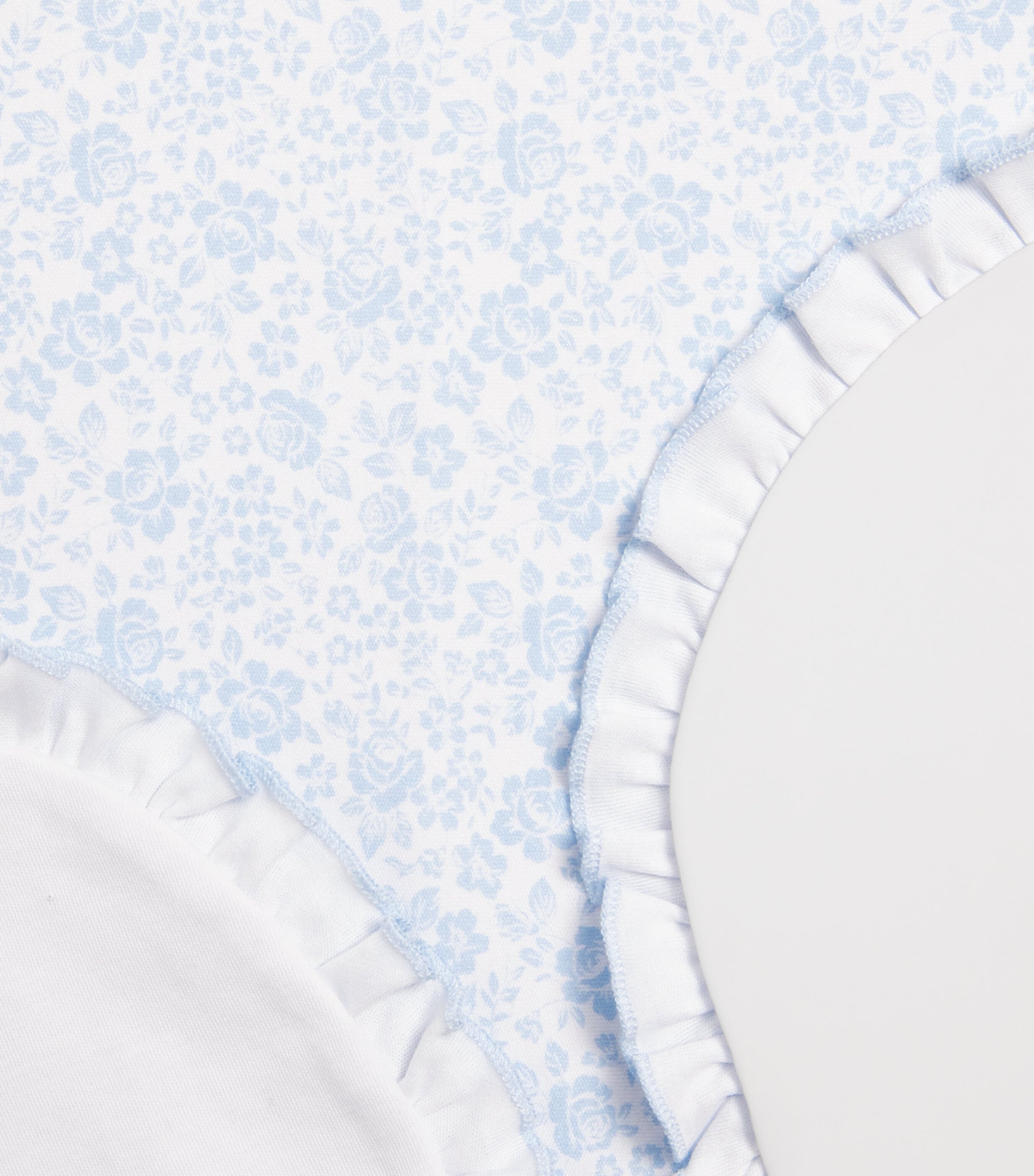 Pima Cotton Country Gardens Blanket K480LIGHT BLUE Image 3