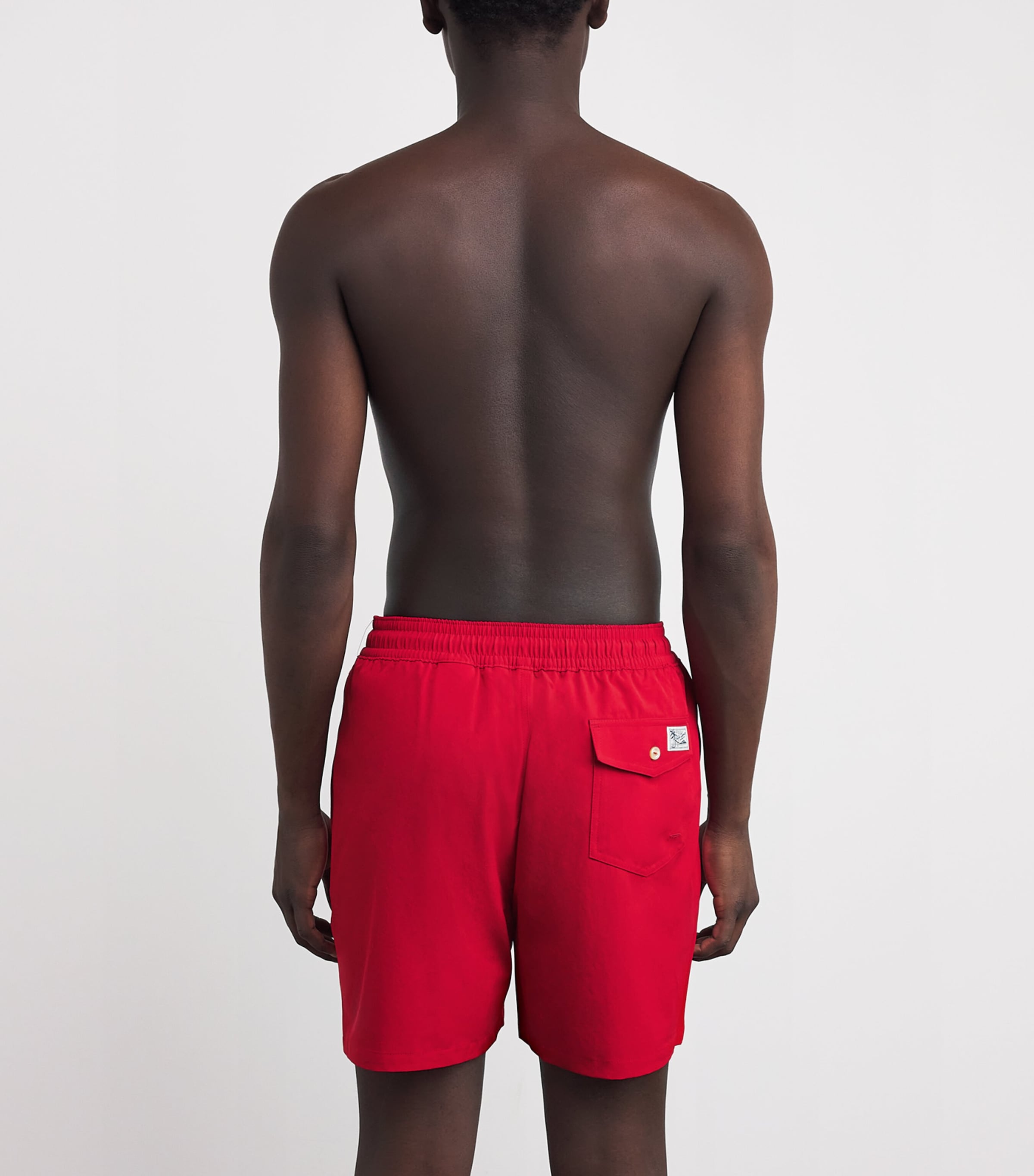 Polo Ralph Lauren Mens Polo Pony Swim Shorts Red Image 4