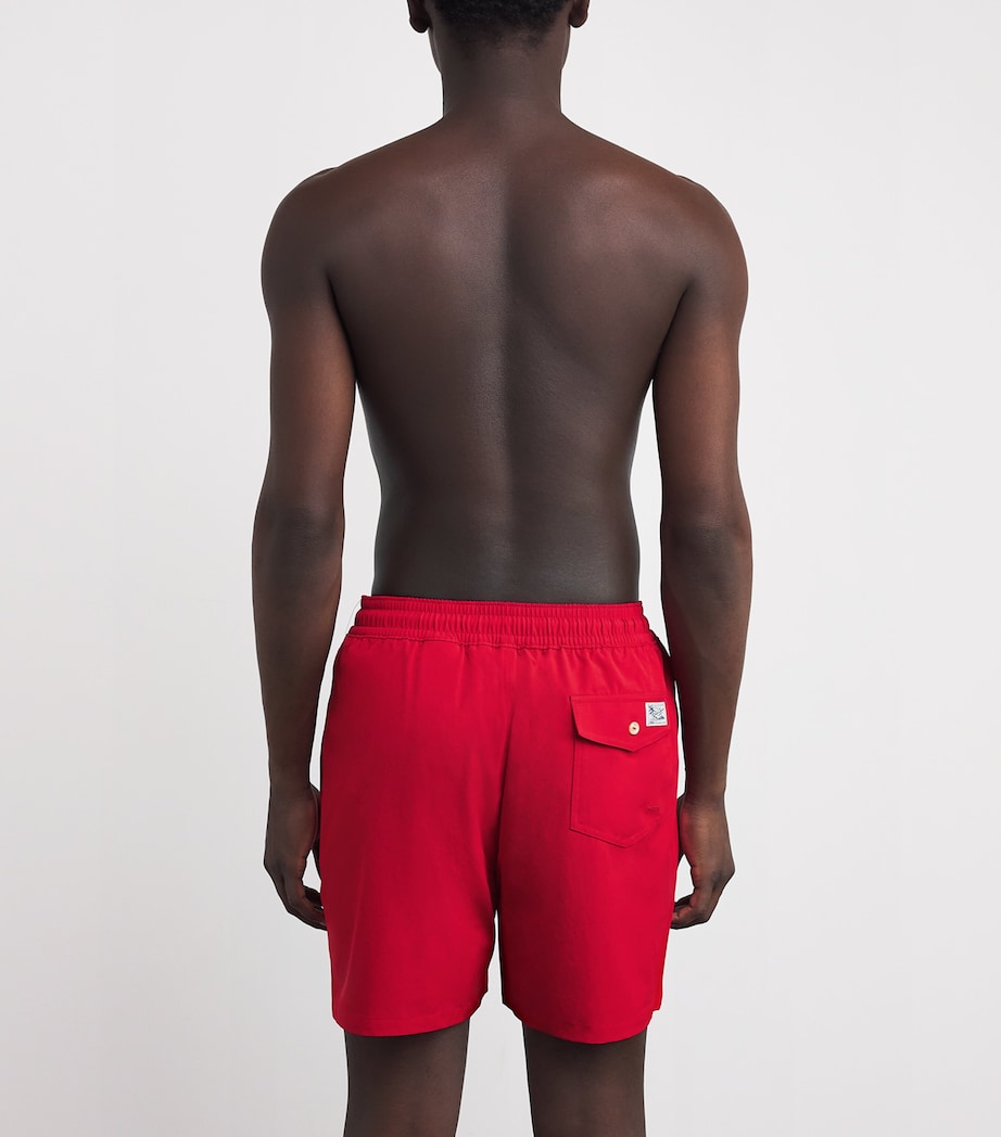 Polo Ralph Lauren Mens Polo Pony Swim Shorts Red Image 4